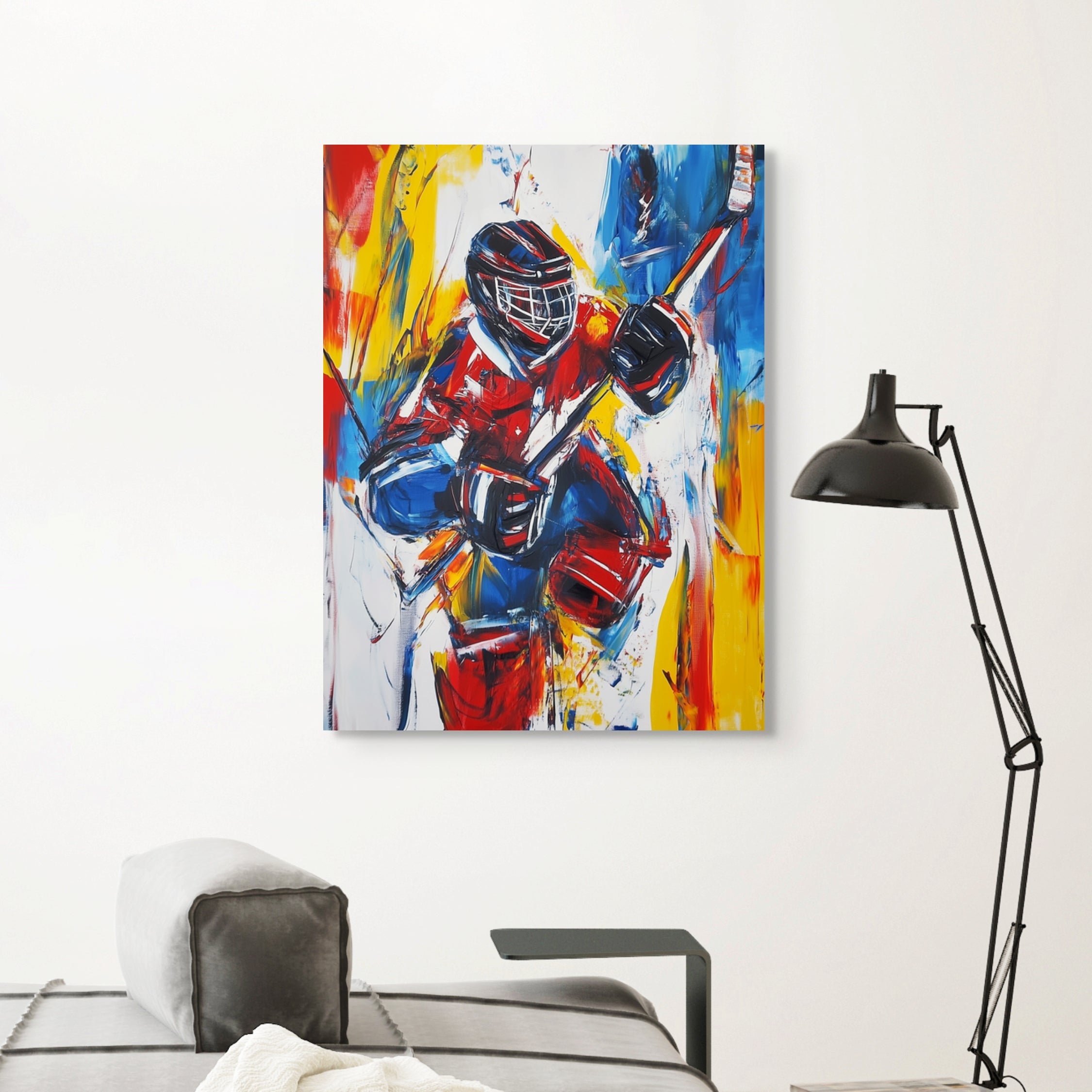 D0292-the-defender-hand-painted-wall-art-office-room-image-room-f-wrapped