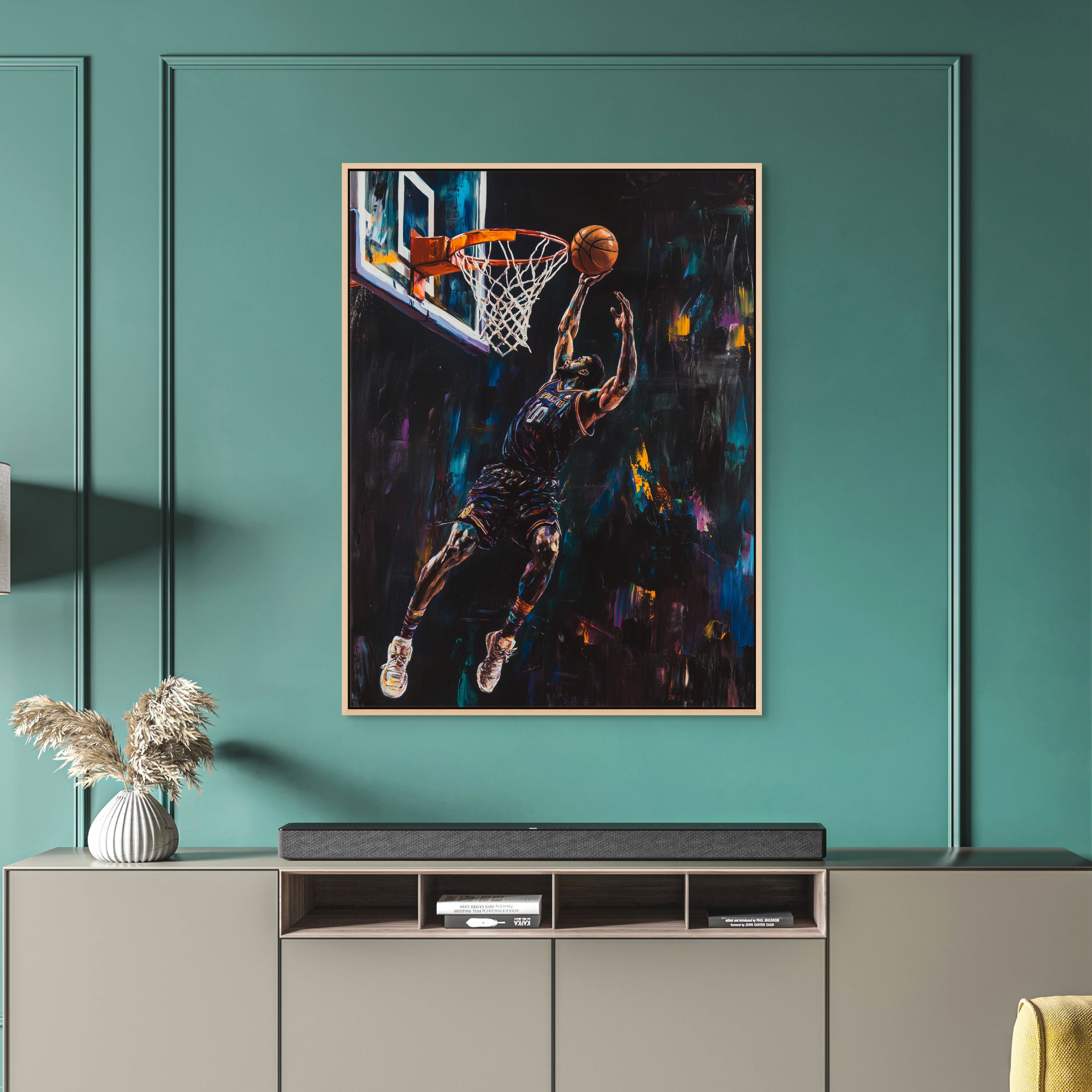 D0293-reaching-new-heights-hand-painted-wall-art-hallway-room-image