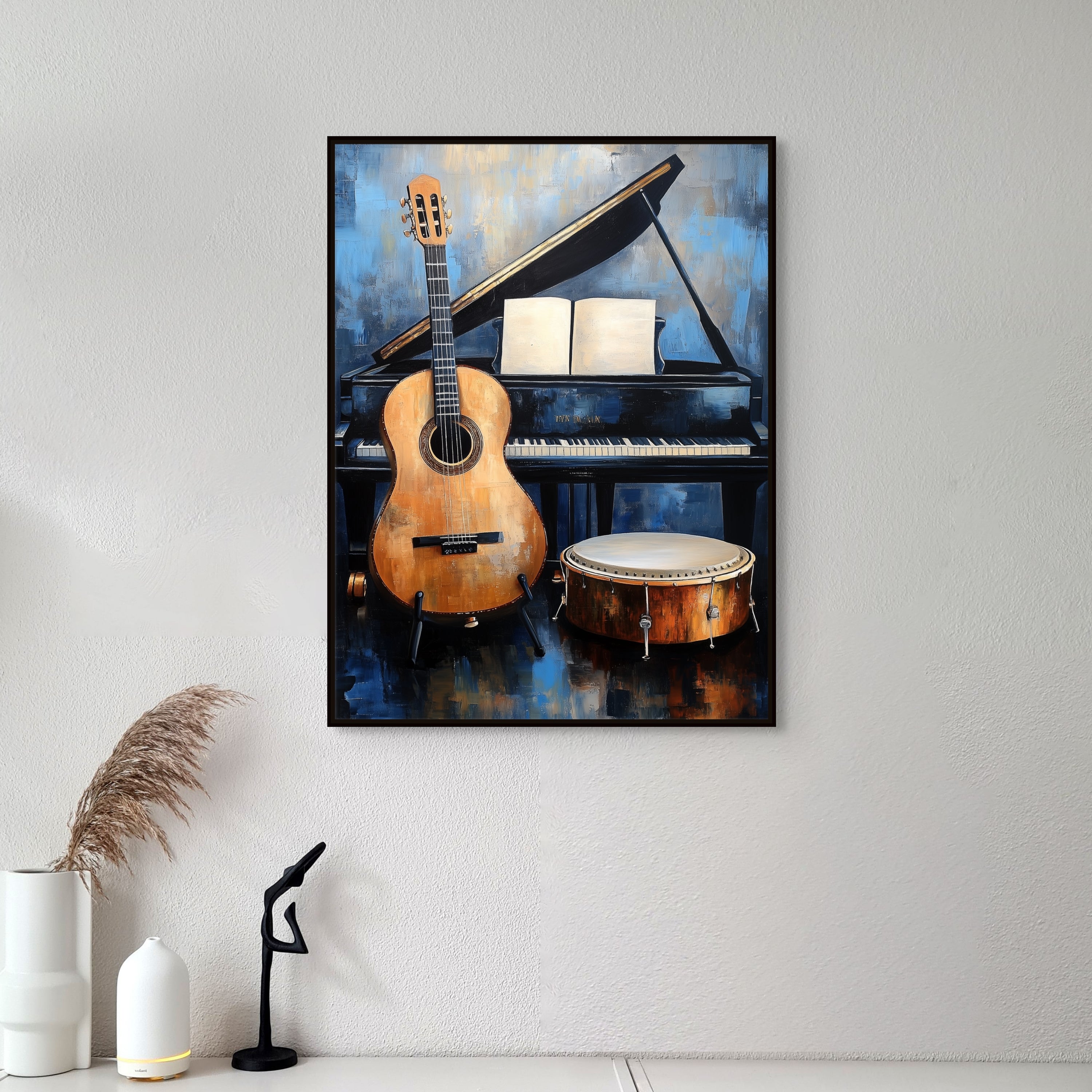 D0294-studio-time-hand-painted-wall-art-hallway-room-image