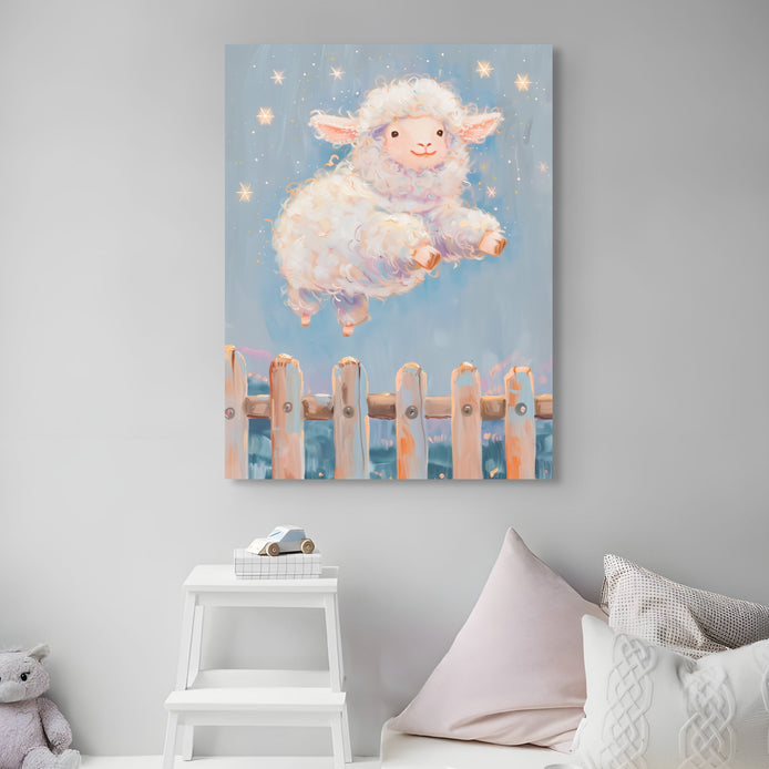 D0297-counting-sheep-hand-painted-wall-art-kids-room-image