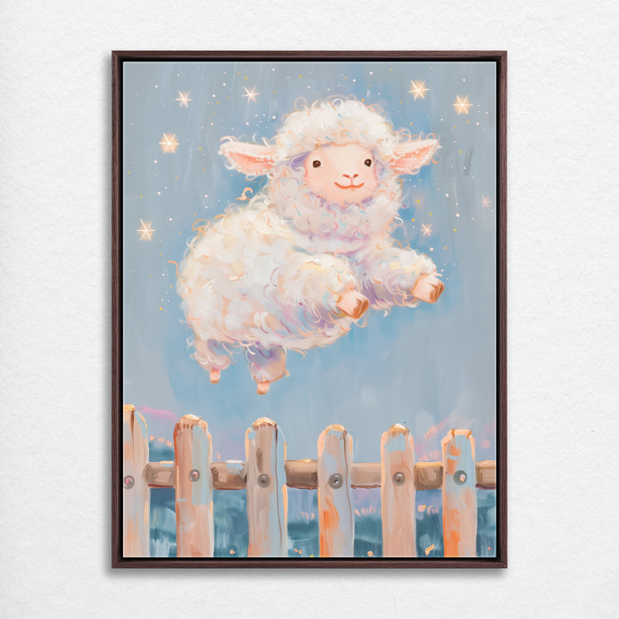 D0297-counting-sheep-hand-painted-wall-art_12_3x4-vertical-frame-walnut.psd