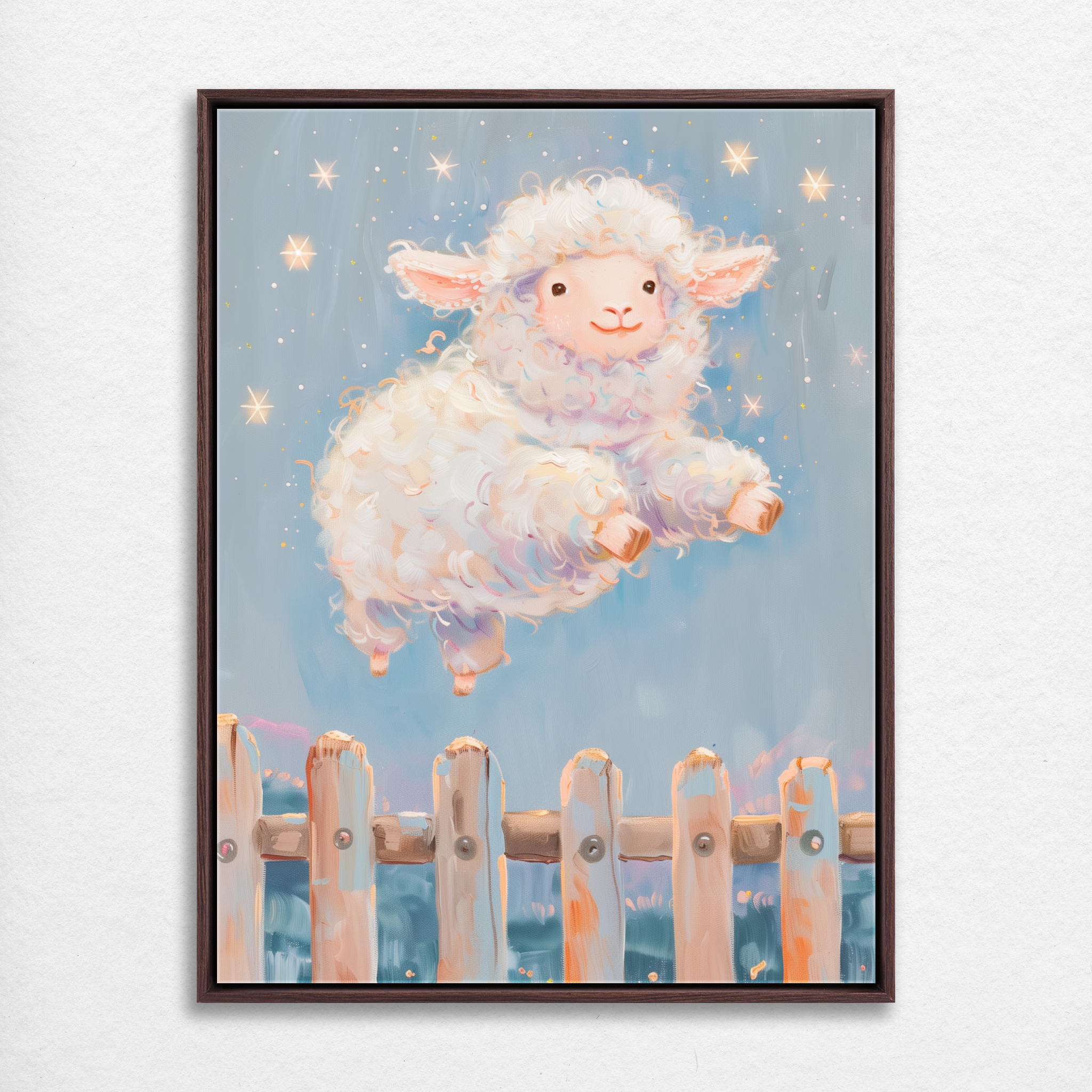 D0297-counting-sheep-hand-painted-wall-art_12_3x4-vertical-frame-walnut.psd