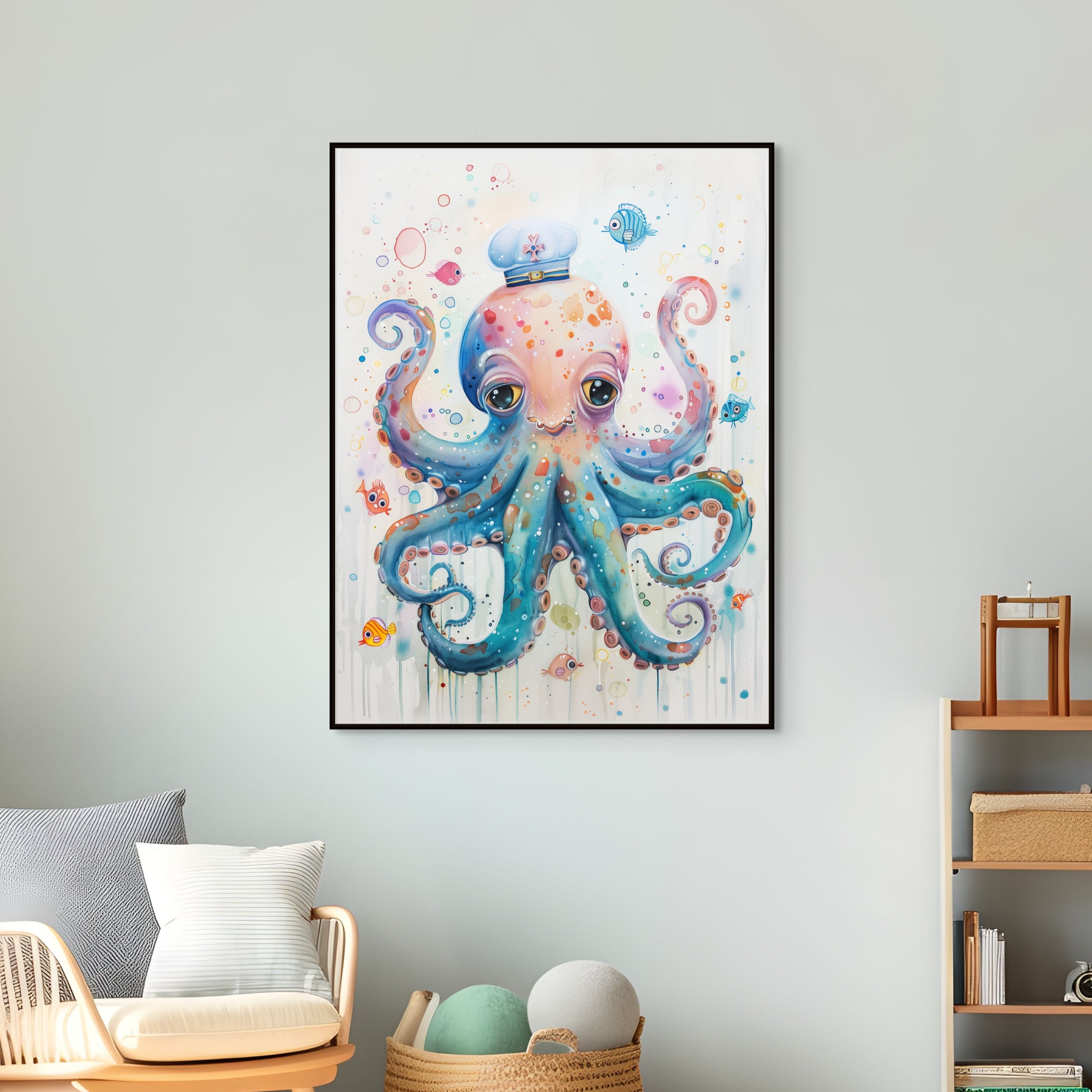 D0300-sea-captain-hand-painted-wall-art-kids-room-image