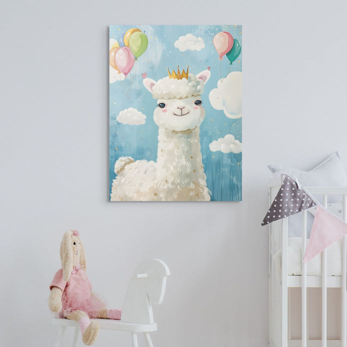 D0302-alpaca-princess-hand-painted-wall-art-a-room-image-room-f-wrapped