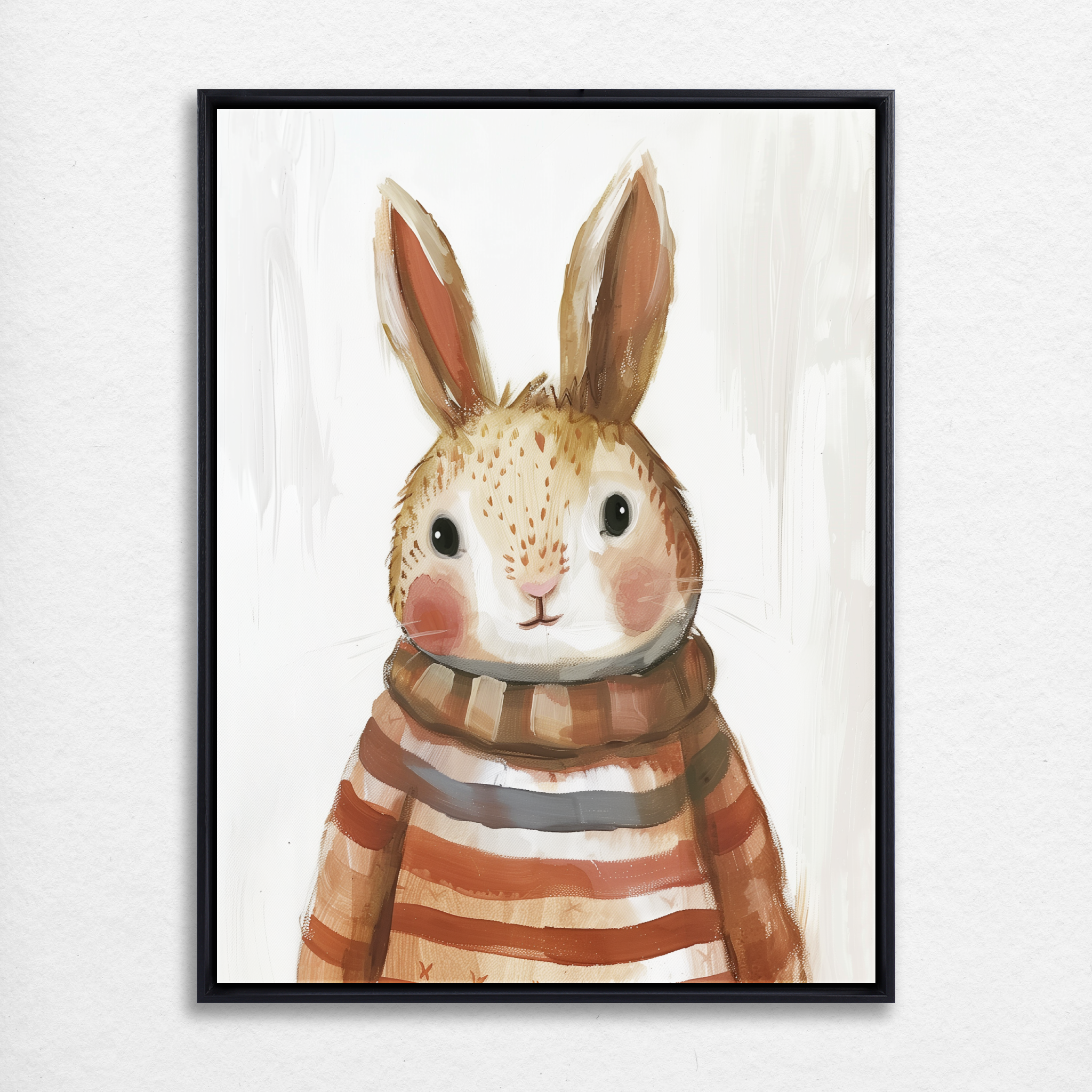 D0305-my-rabbit-friend-hand-painted-wall-art_19_3x4-vertical-frame-black.psd