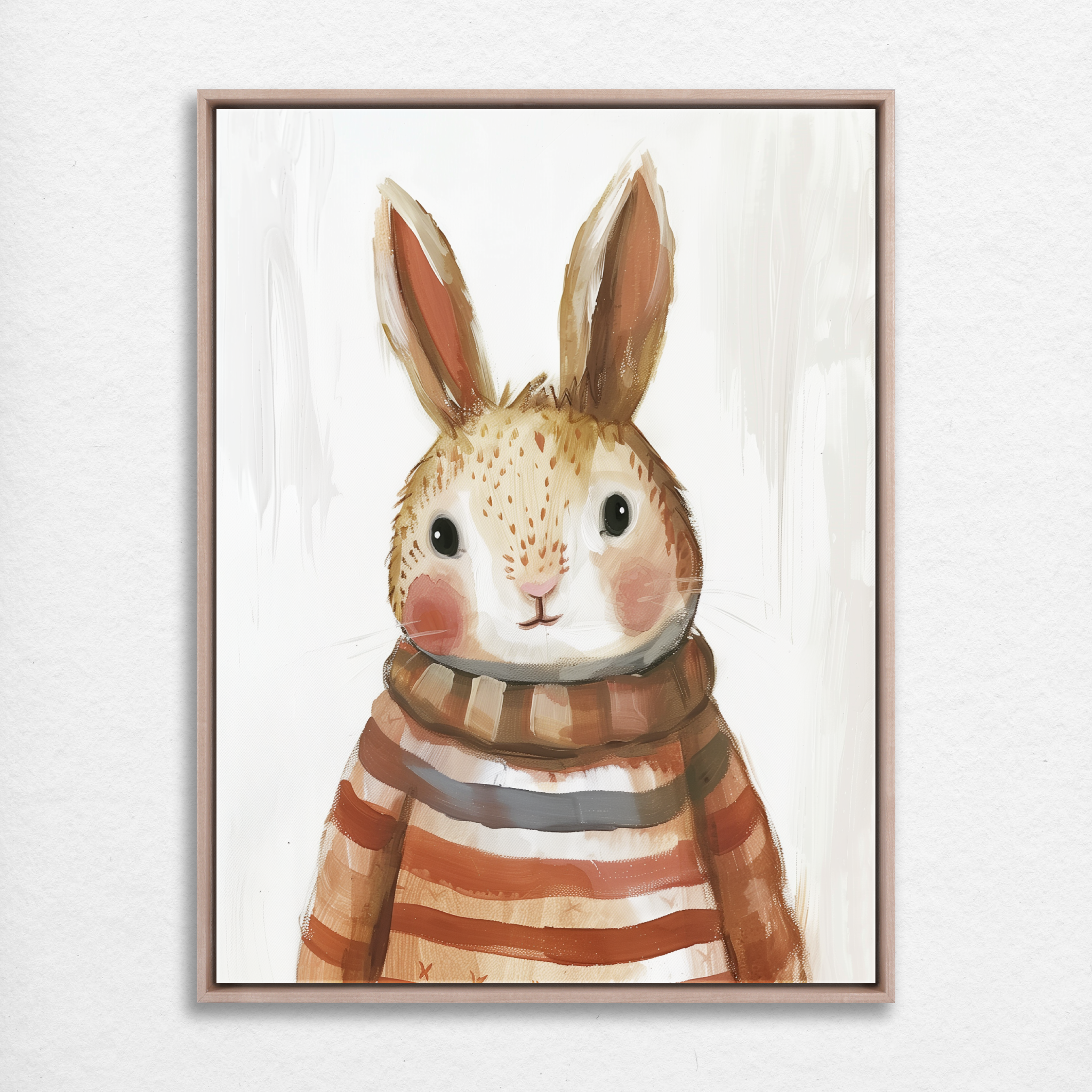 D0305-my-rabbit-friend-hand-painted-wall-art_19_3x4-vertical-frame-natural.psd