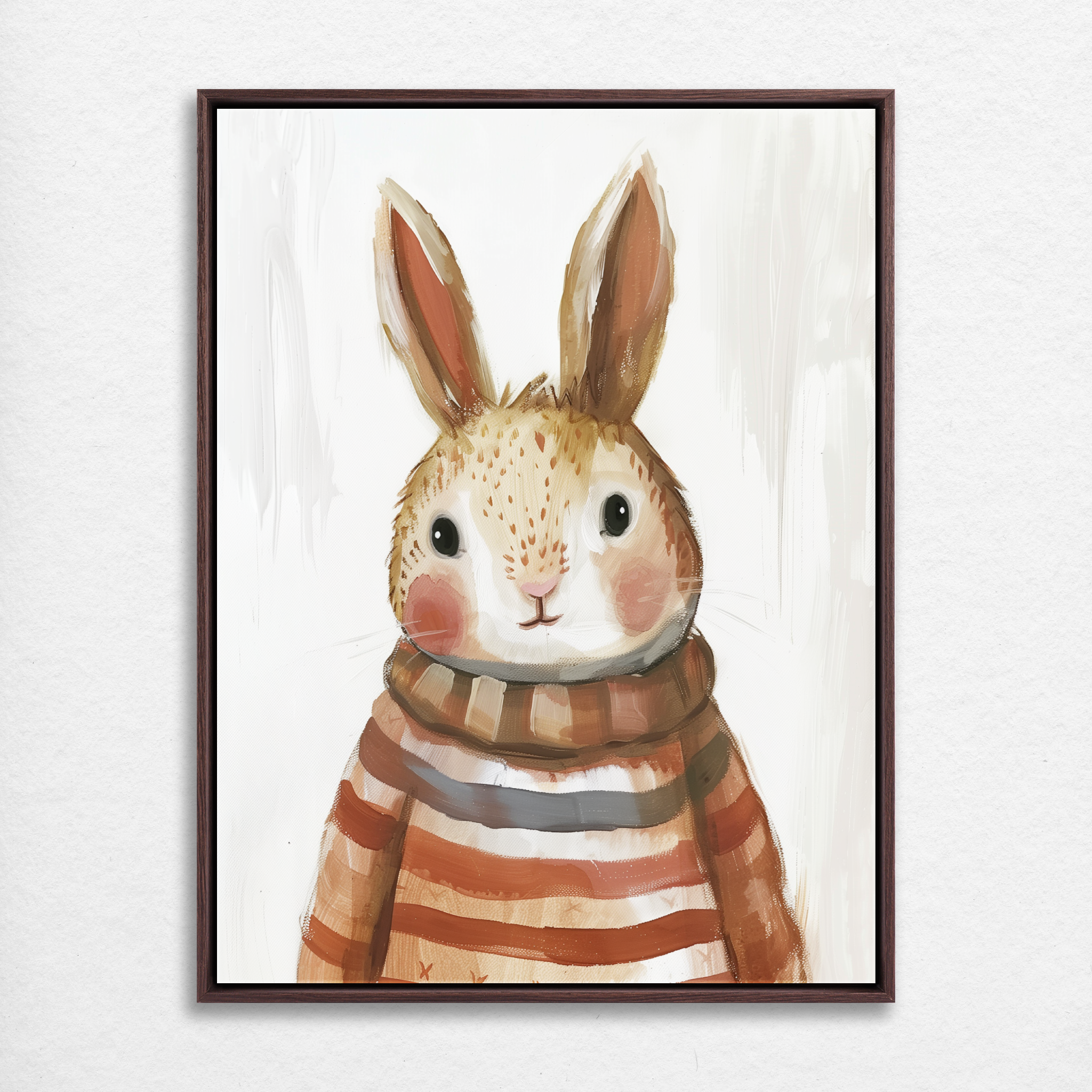 D0305-my-rabbit-friend-hand-painted-wall-art_19_3x4-vertical-frame-walnut.psd