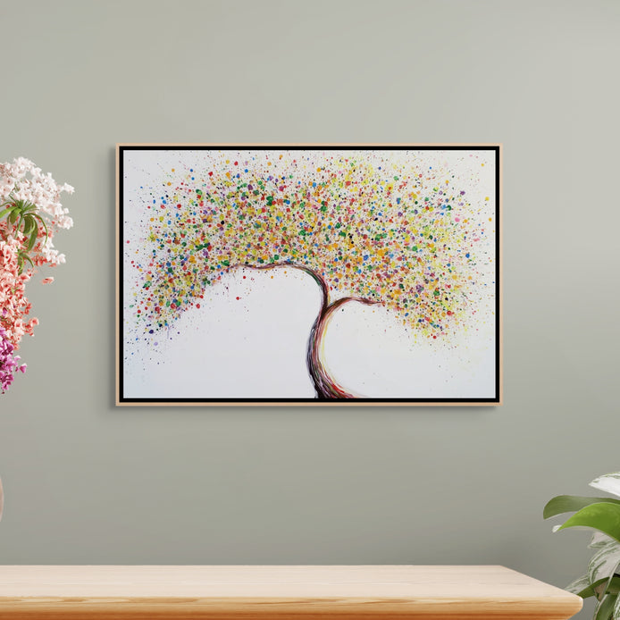D0310-the-tree-of-life-hand-painted-wall-art-office-room-image-room-f-natural