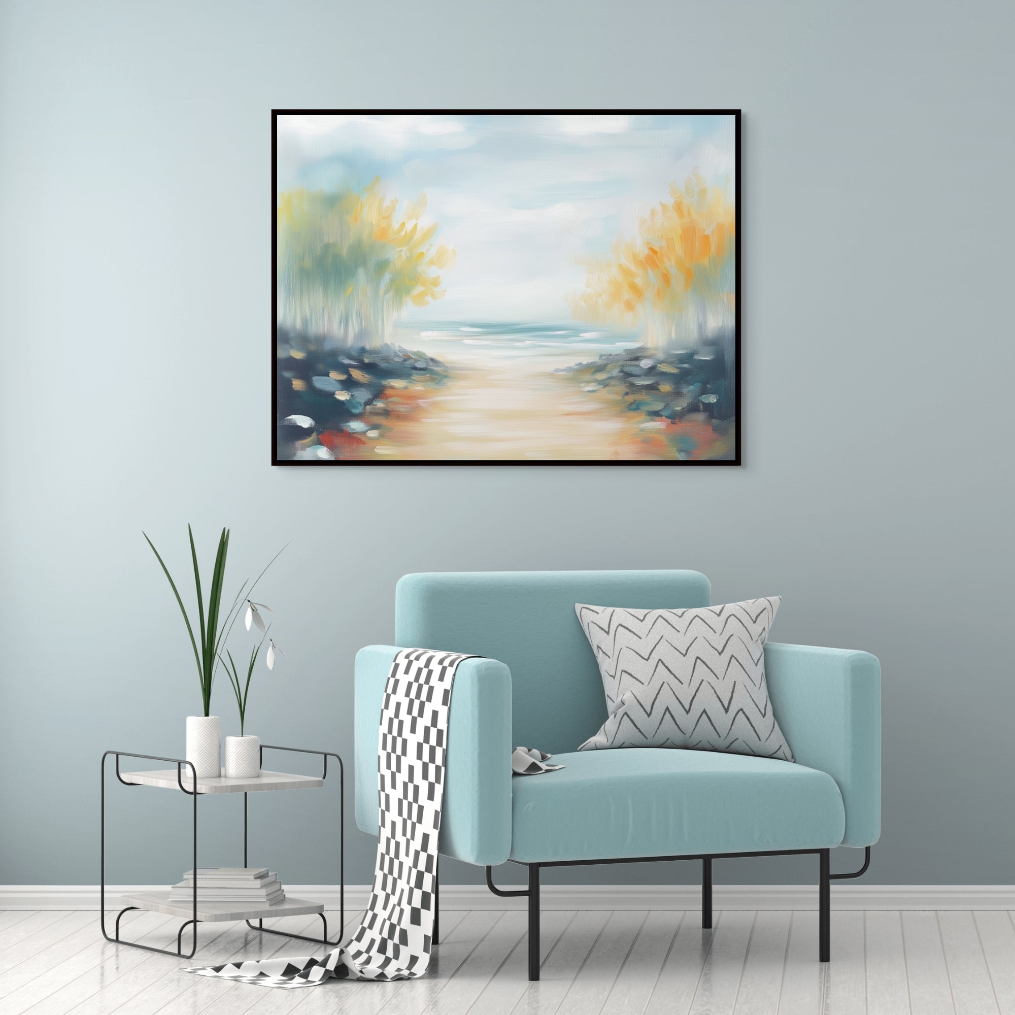D0312-path-to-the-horizon-hand-painted-wall-art-hallway-room-image-room-f-black