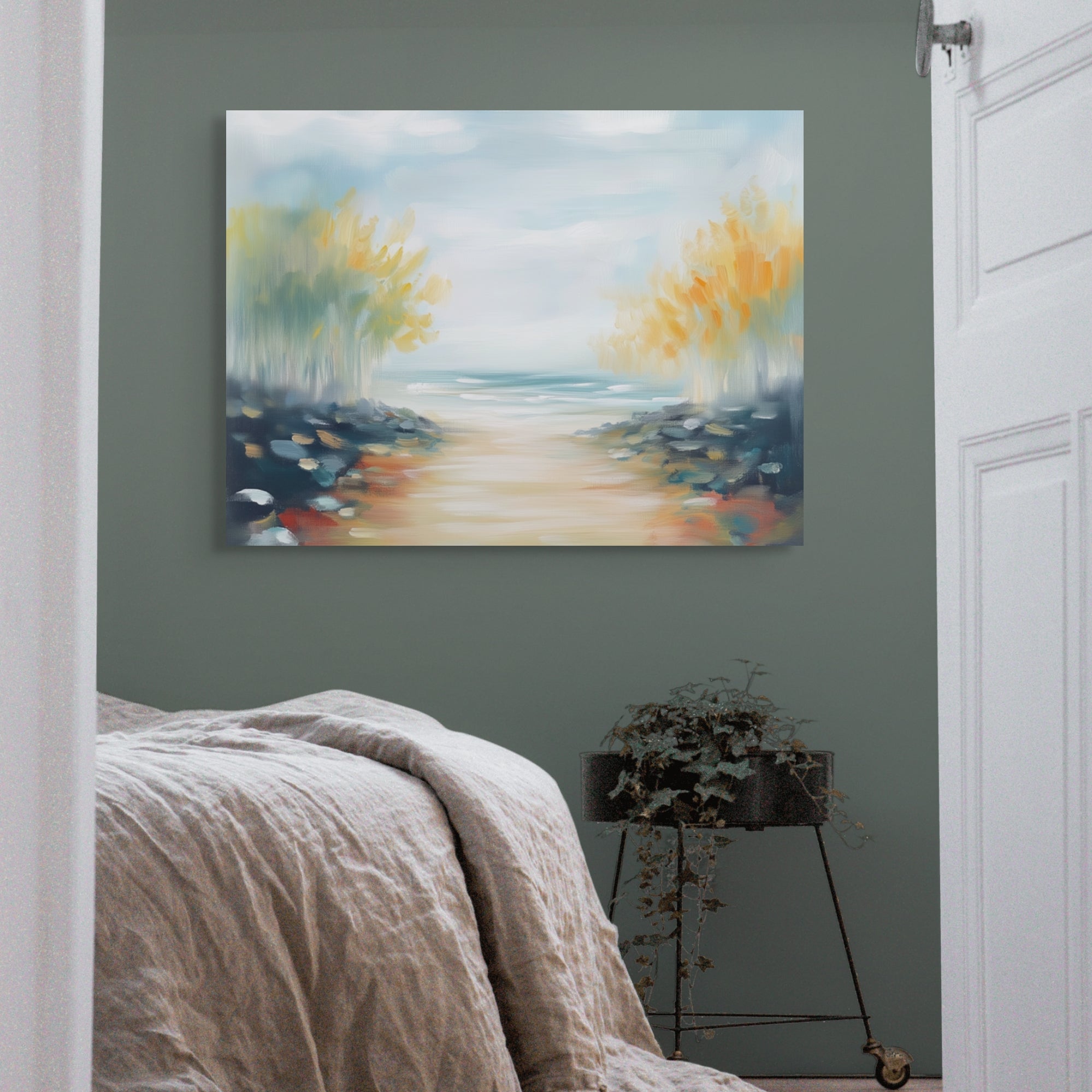 D0312-path-to-the-horizon-hand-painted-wall-art-bed-room-image
