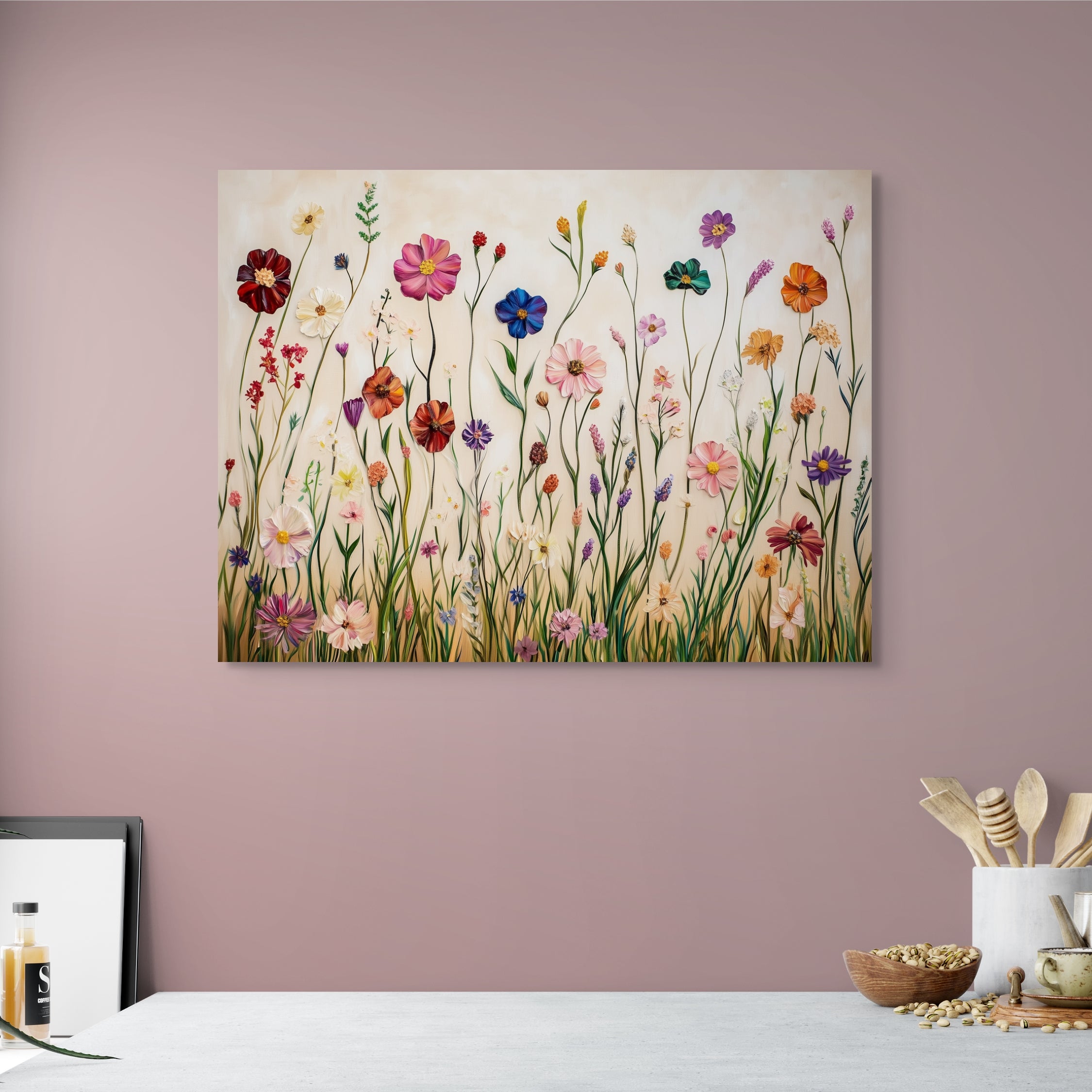 D0313-blooming-elegance-hand-painted-wall-art-dining-room-image