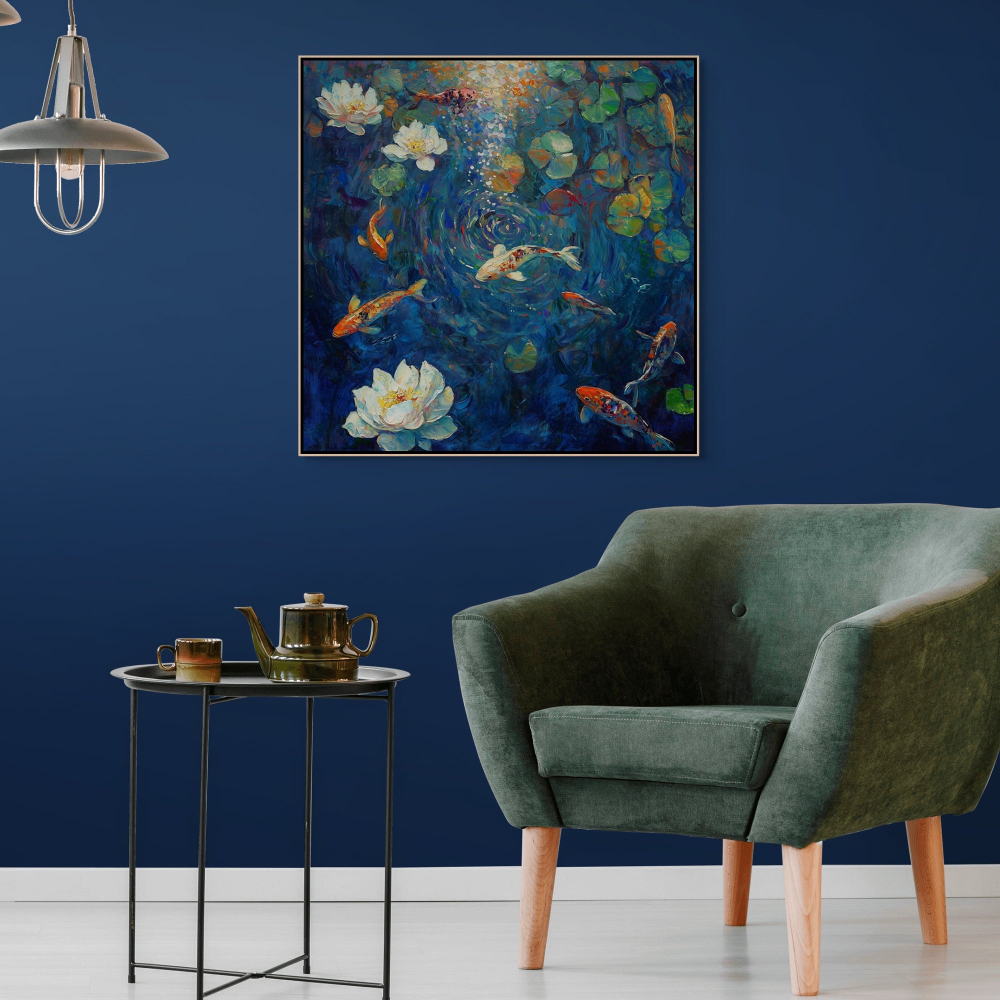 D0316-koi-serenity-hand-painted-wall-art-hallway-room-image-room-f-natural
