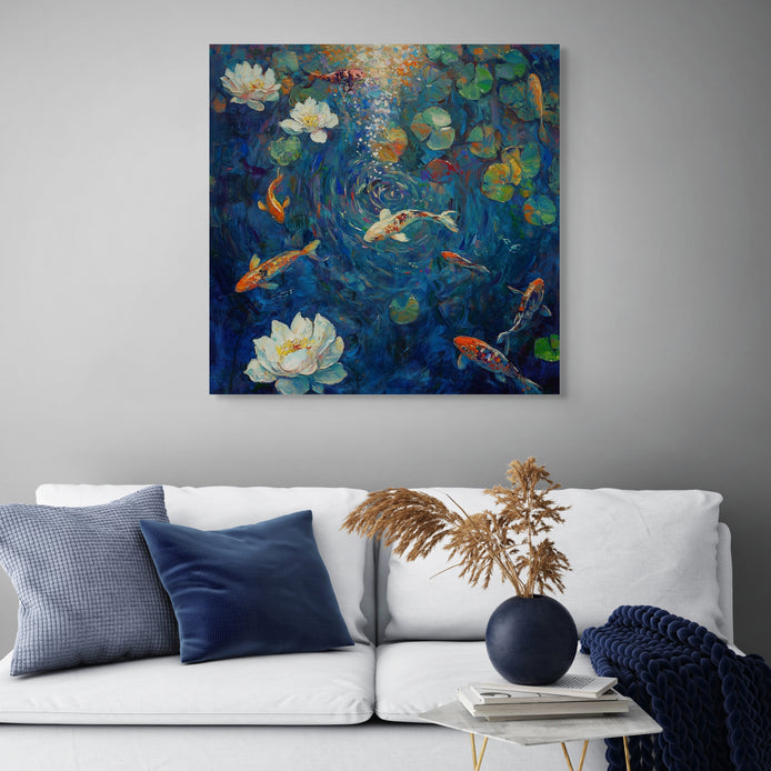 D0316-koi-serenity-hand-painted-wall-art-living-room-image-room-f-wrapped