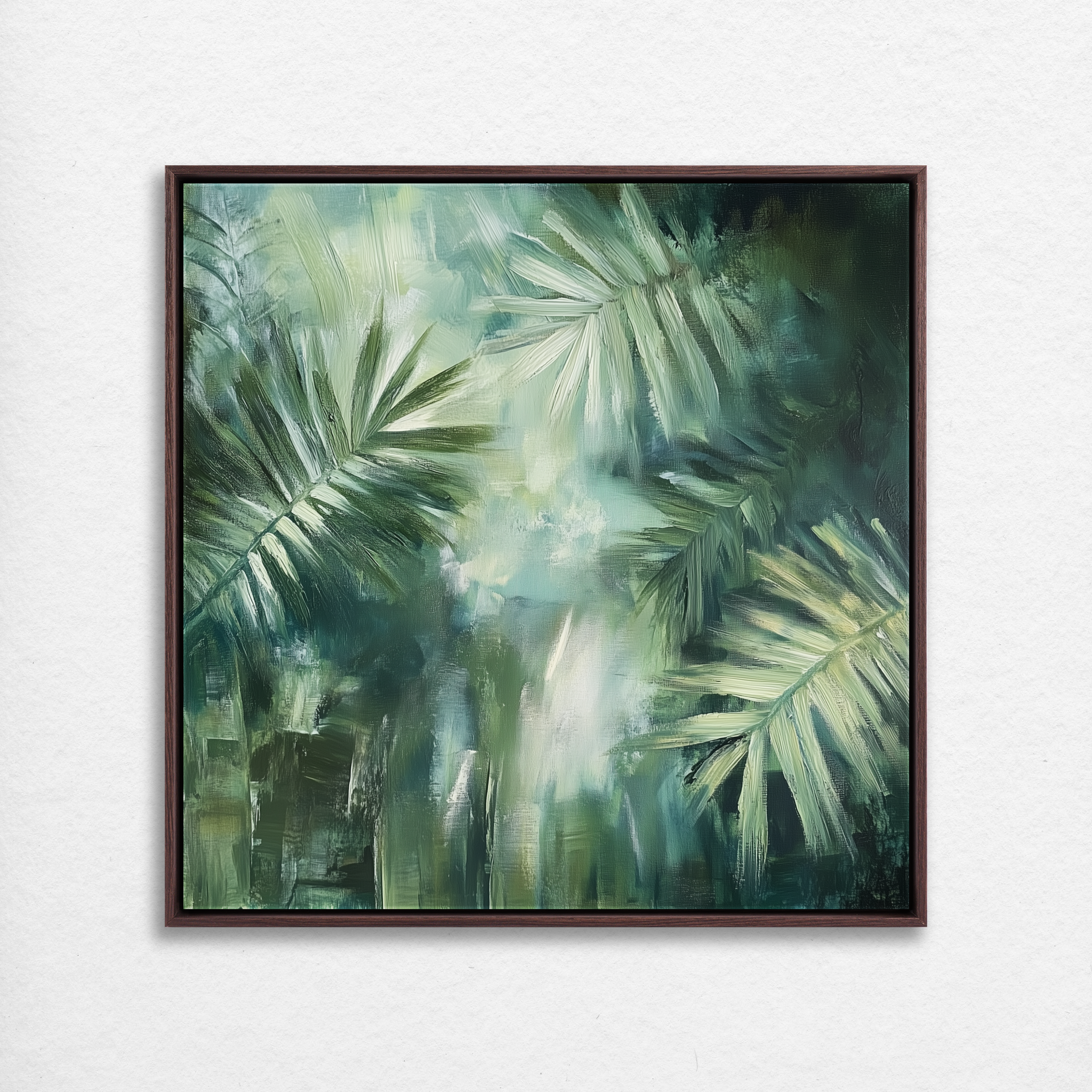 D0317-tropical-canopy-hand-painted-wall-art_01_1x1-square-frame-walnut.psd