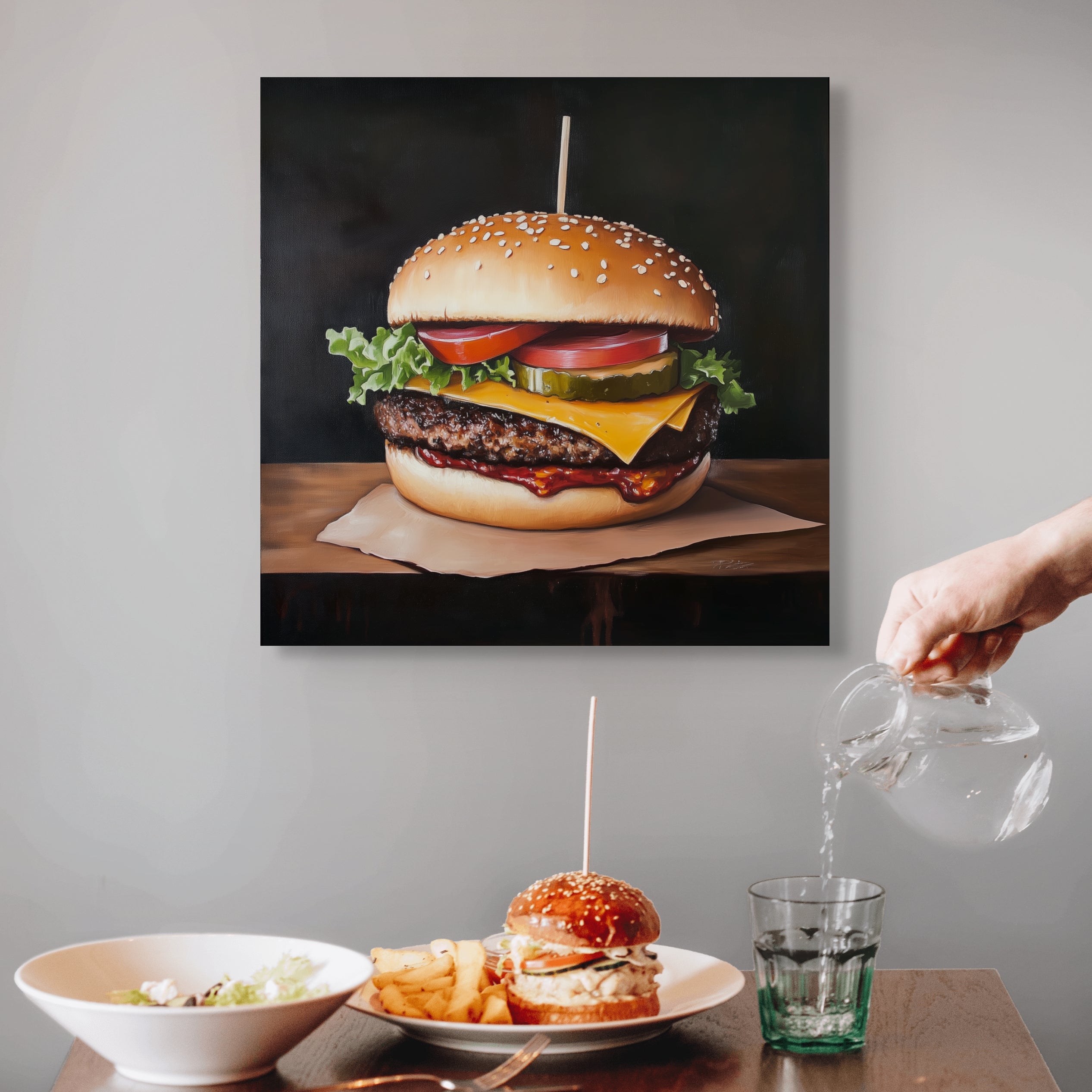 D0322-gourmet-delight-hand-painted-wall-art-kitchen-room-image
