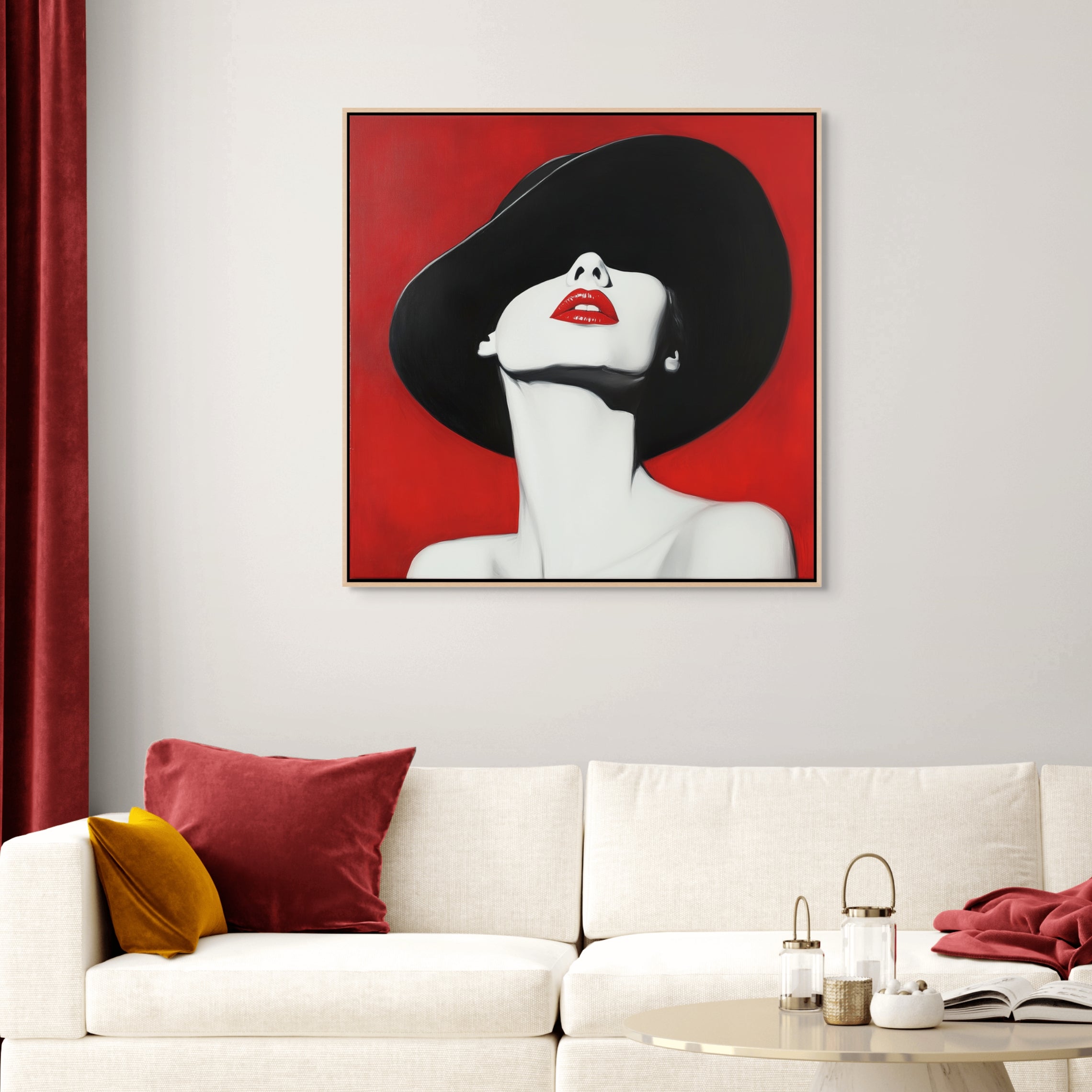 D0328-elegance-in-contrast-hand-painted-wall-art-living-room-image