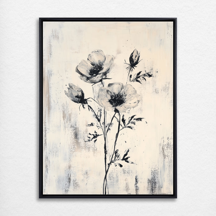 D0334-monochrome-blooms-hand-painted-wall-art_1_3x4-vertical-frame-black.psd_2