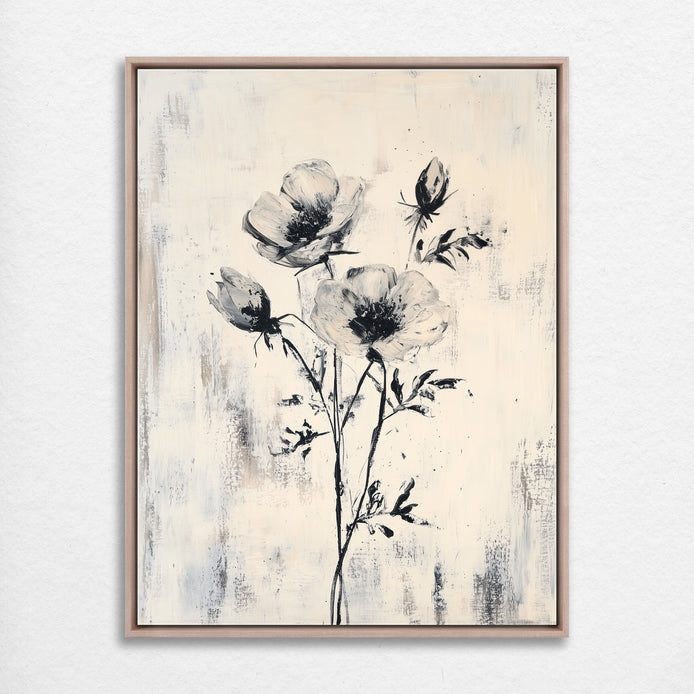 D0334-monochrome-blooms-hand-painted-wall-art_1_3x4-vertical-frame-natural.psd_1