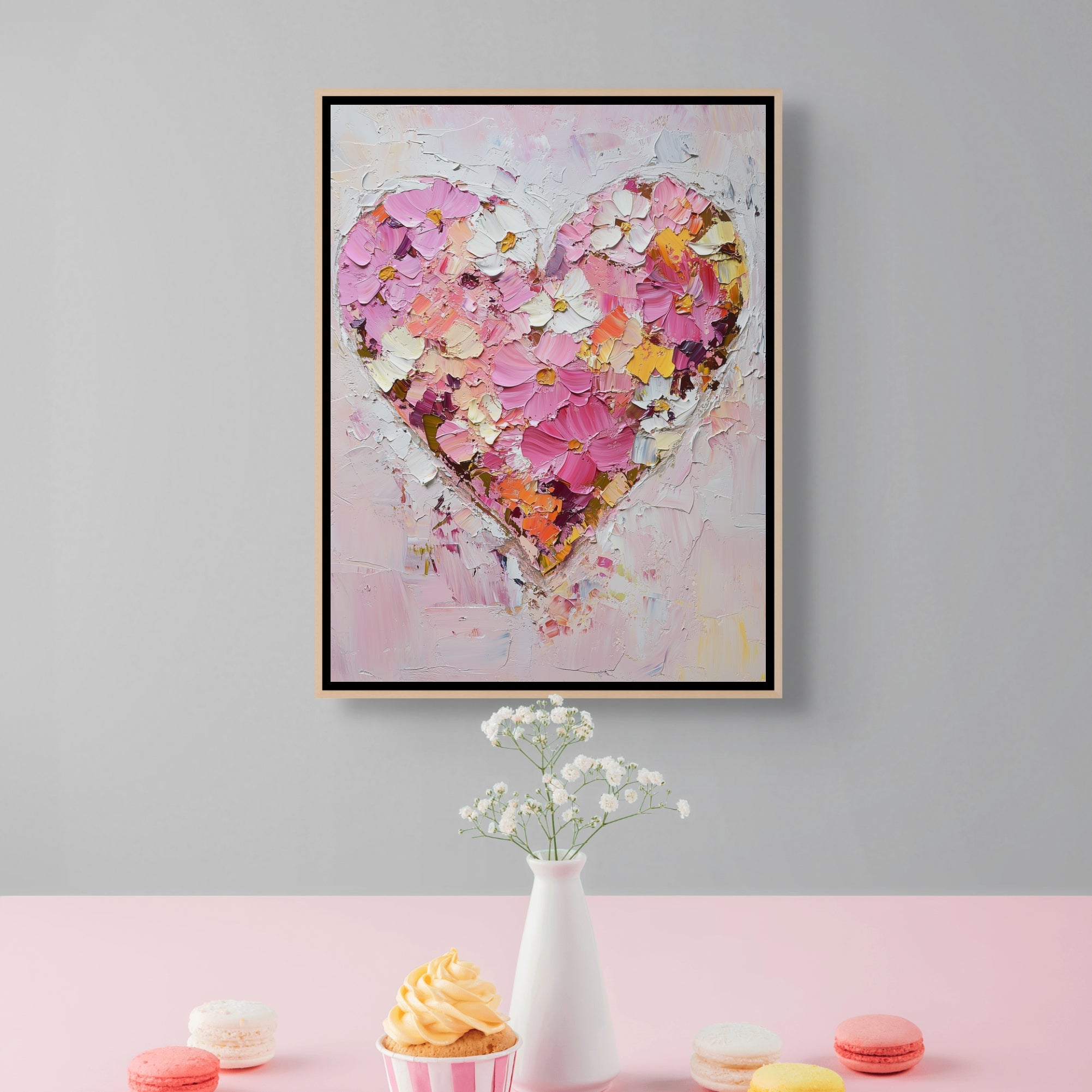 D0335-blooming-heart-hand-painted-wall-art-kitchen-room-image