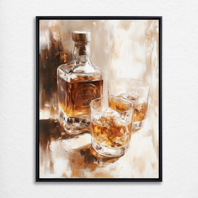 D0336-a-shot-of-gold-hand-painted-wall-art_3_3x4-vertical-frame-black.psd