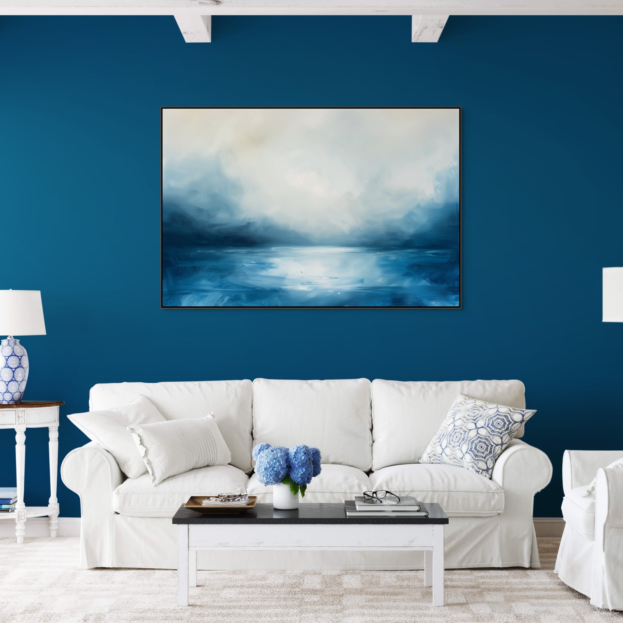 D0344-ocean-veil-hand-painted-wall-art-living-room-image-room-f-walnut