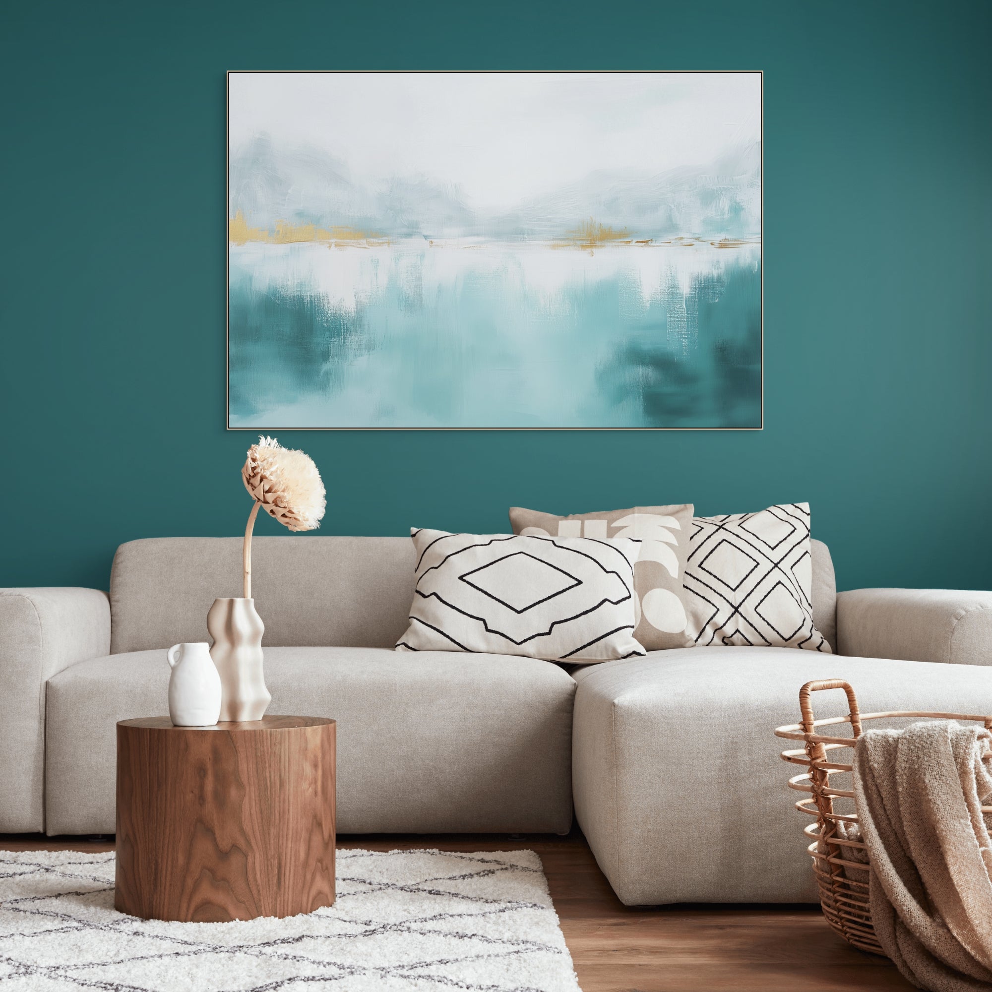 D0346-misted-horizon-hand-painted-wall-art-living-room-image