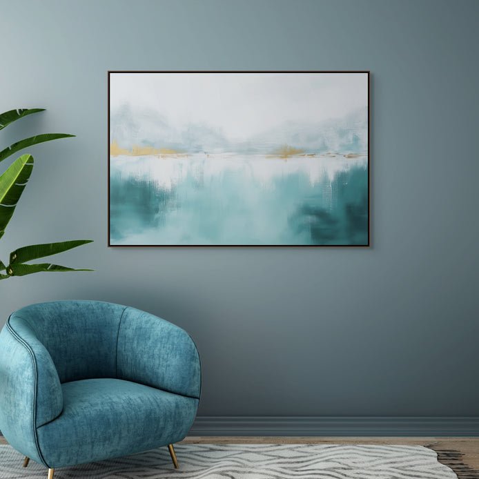 D0346-misted-horizon-hand-painted-wall-art-hallway-room-image-room-f-walnut