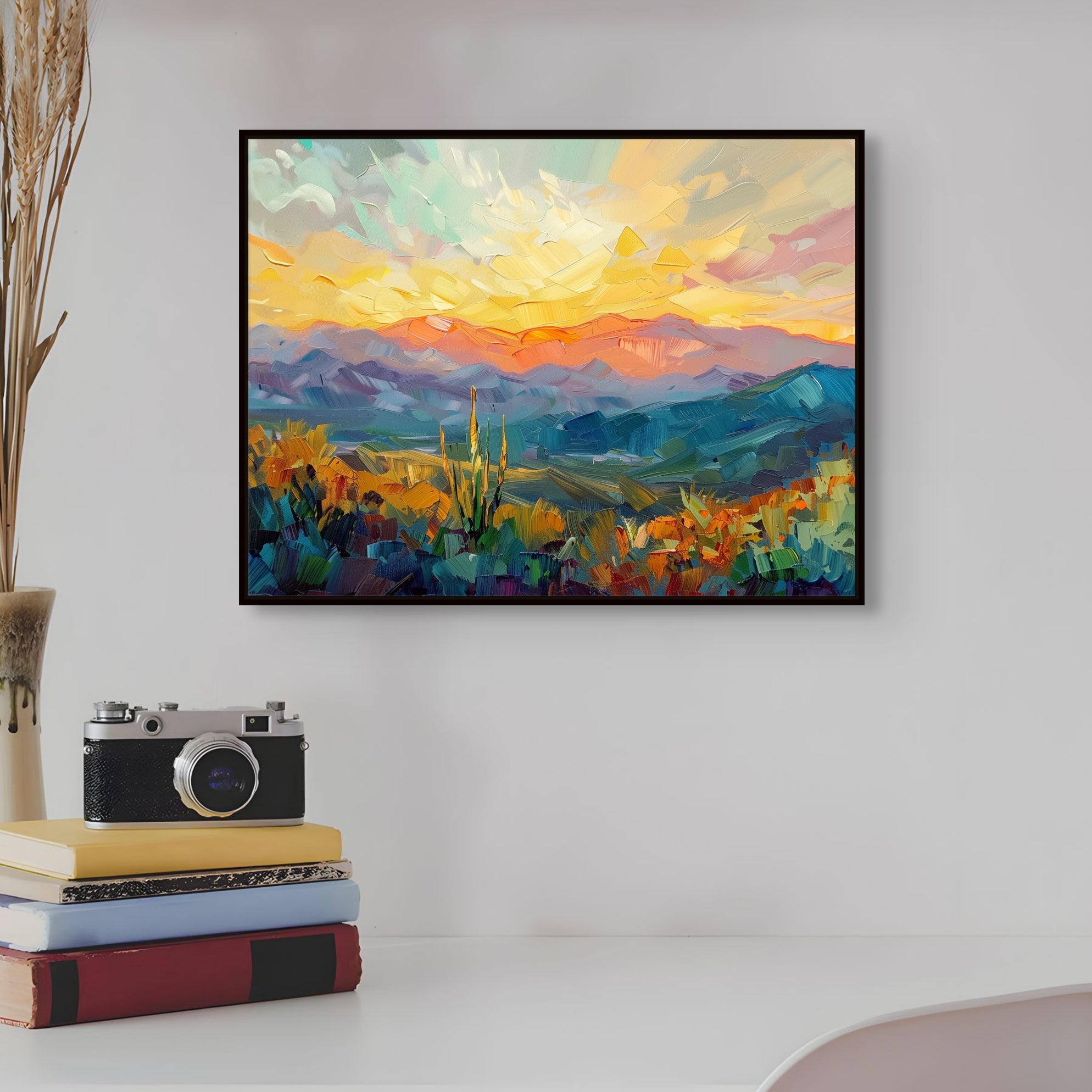 D0352-rolling-hills-hand-painted-wall-art-office-room-image