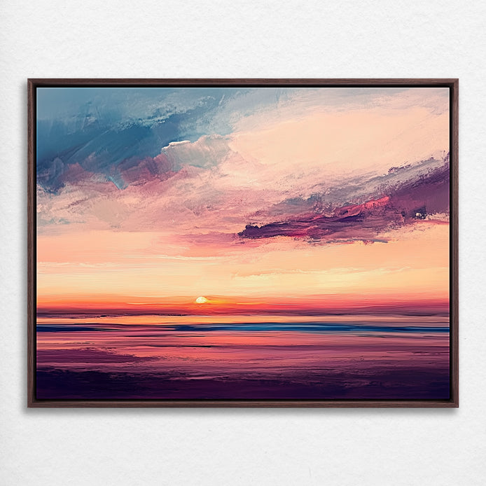 D0353-setting-sea-hand-painted-wall-art_6_4x3-horizontal-frame-walnut.psd_0