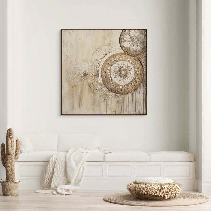D0363-timeless-gears-i-hand-painted-wall-art-hallway-room-image