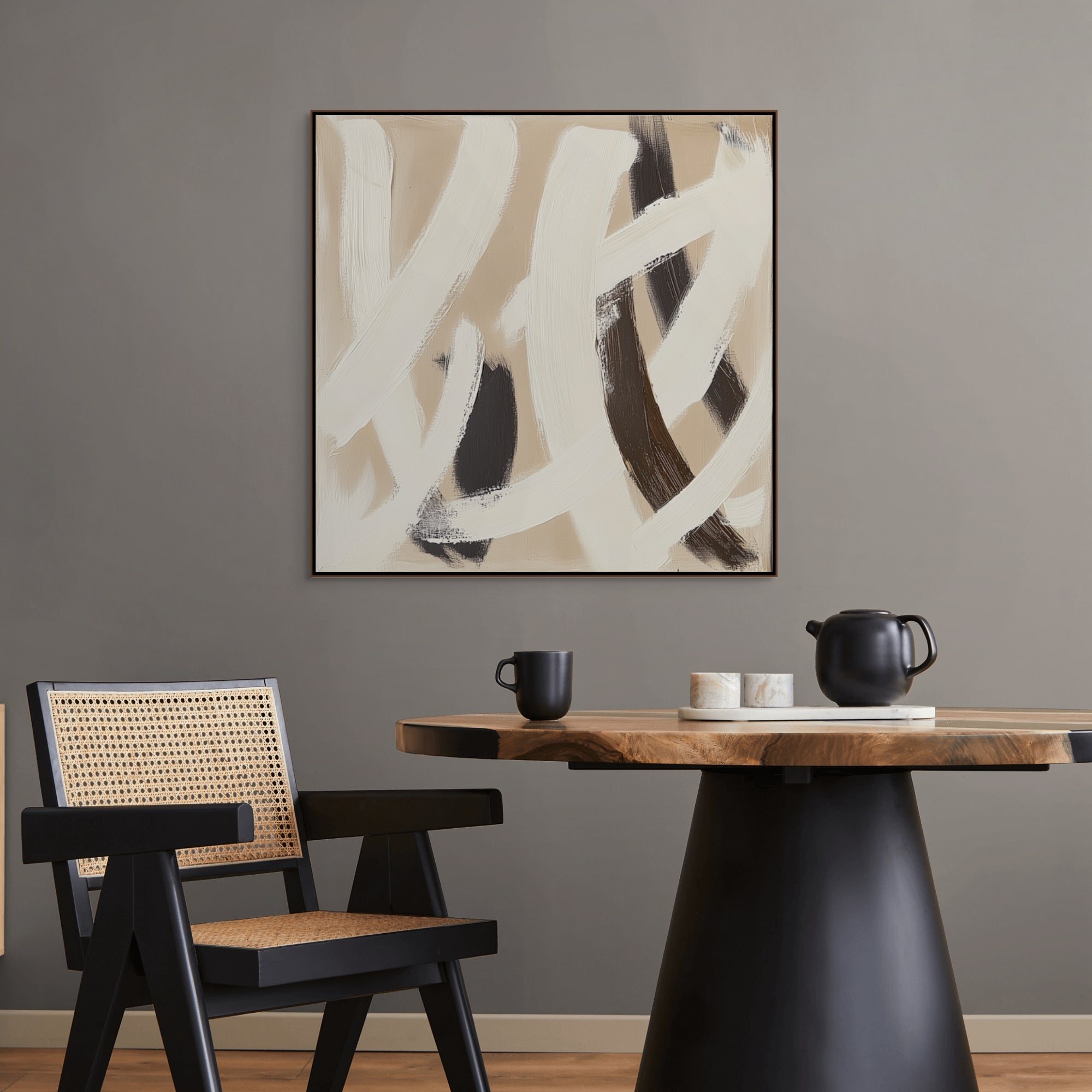 D0364-neutral-chaos-hand-painted-wall-art-dining-room-image-room-f-walnut