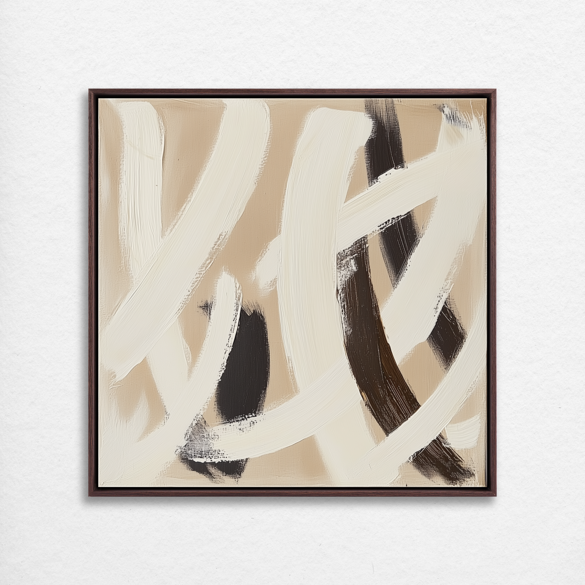 D0364-neutral-chaos-hand-painted-wall-art_19_1x1-square-frame-walnut.psd