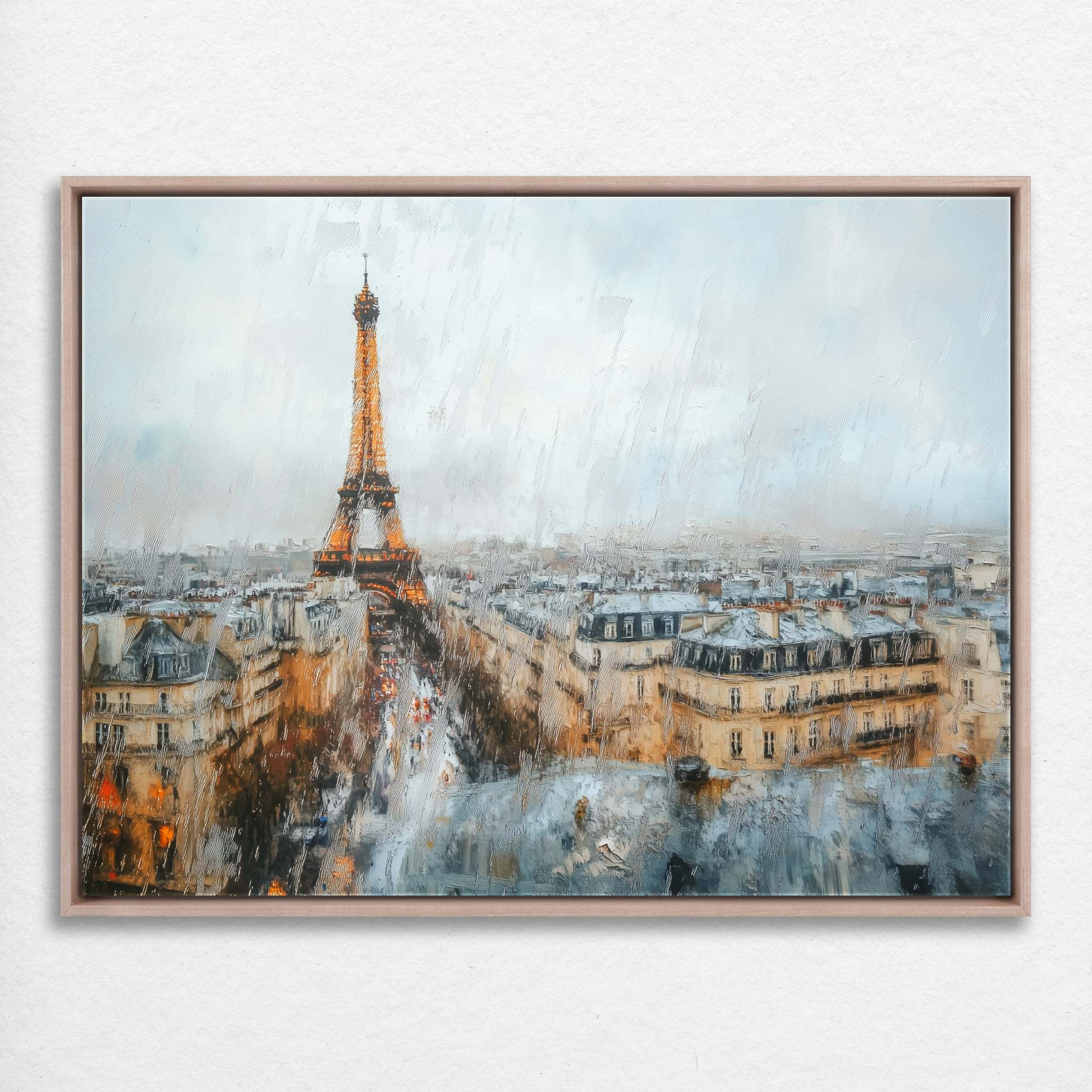 D0367-parisian-rain-hand-painted-wall-art_2_4x3-horizontal-frame-natural.psd