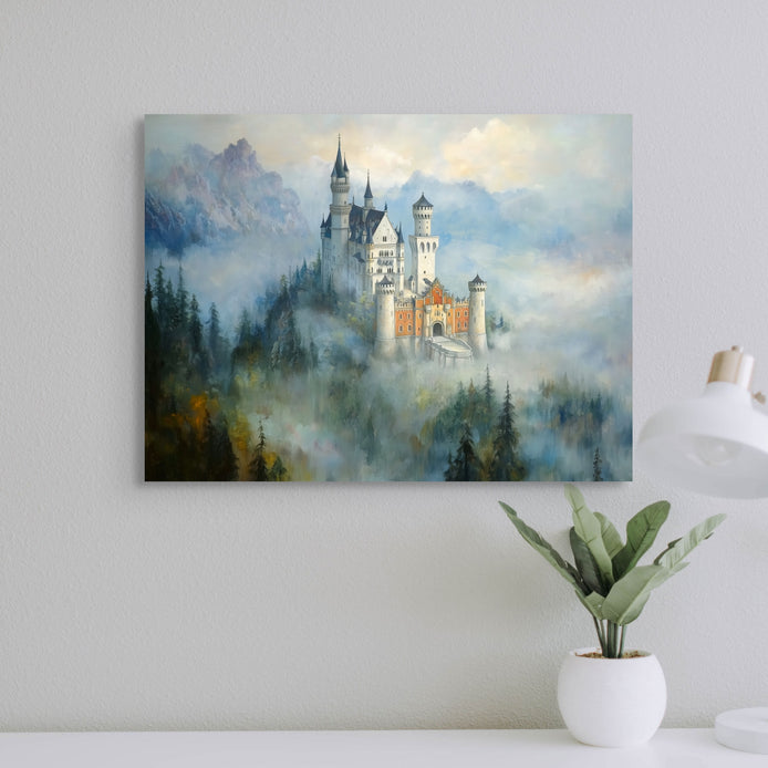 D0369-castle-in-the-clouds-hand-painted-wall-art-office-room-image