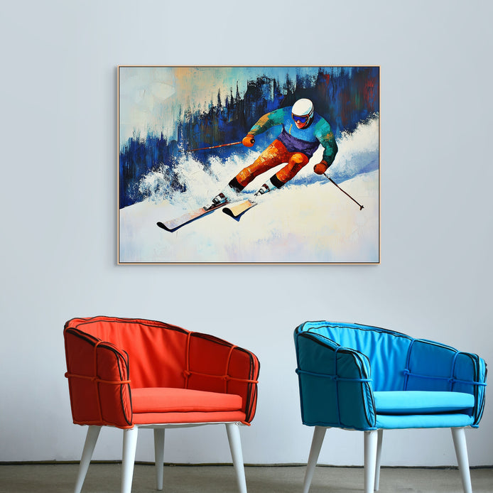 D0372-carving-snow-hand-painted-wall-art-a-room-image