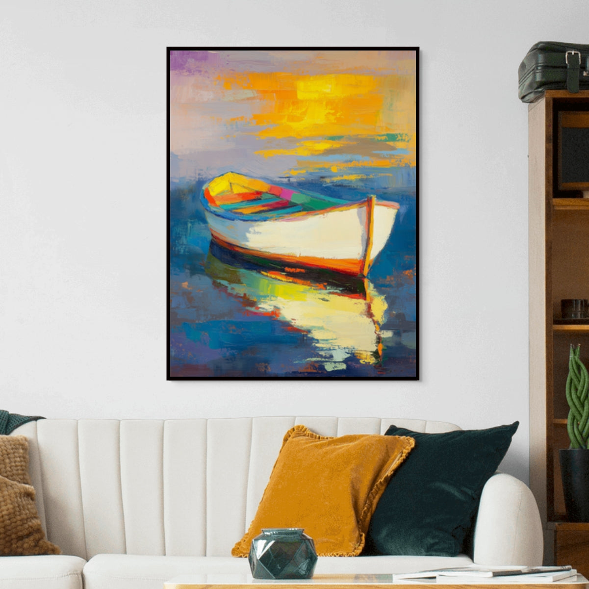D0374-golden-reflection-hand-painted-wall-art-living-room-image-room-f-black