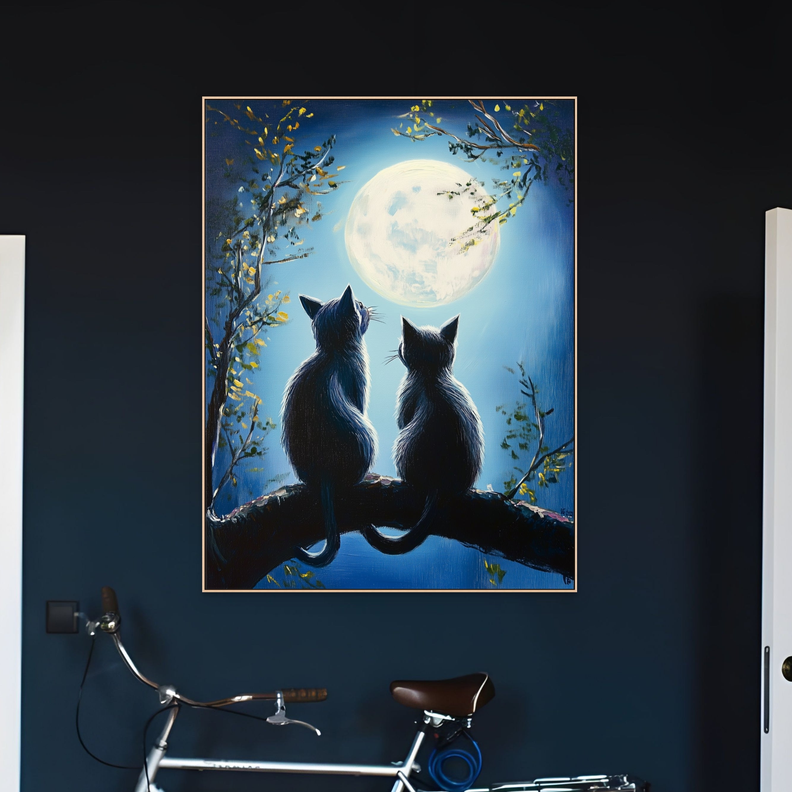 D0375-moonlit-whispers-hand-painted-wall-art-hallway-room-image