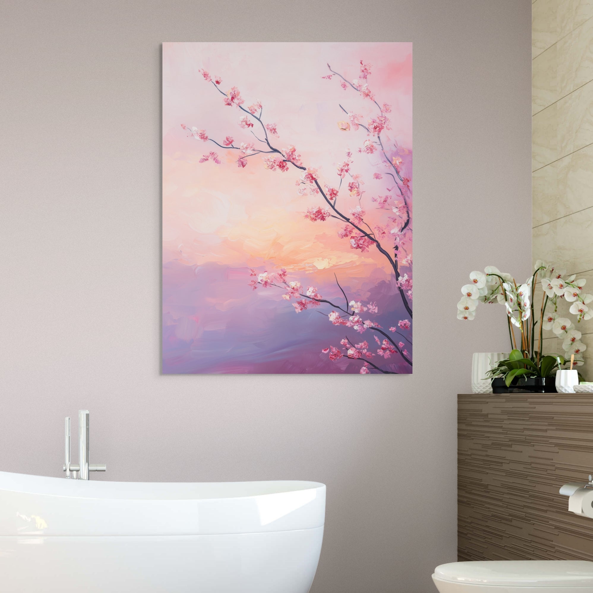 D0376-blossoms-in-the-breeze-hand-painted-wall-art-bath-room-image