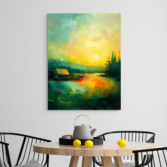 D0377-glow-hand-painted-wall-art-dining-room-image-room-f-wrapped