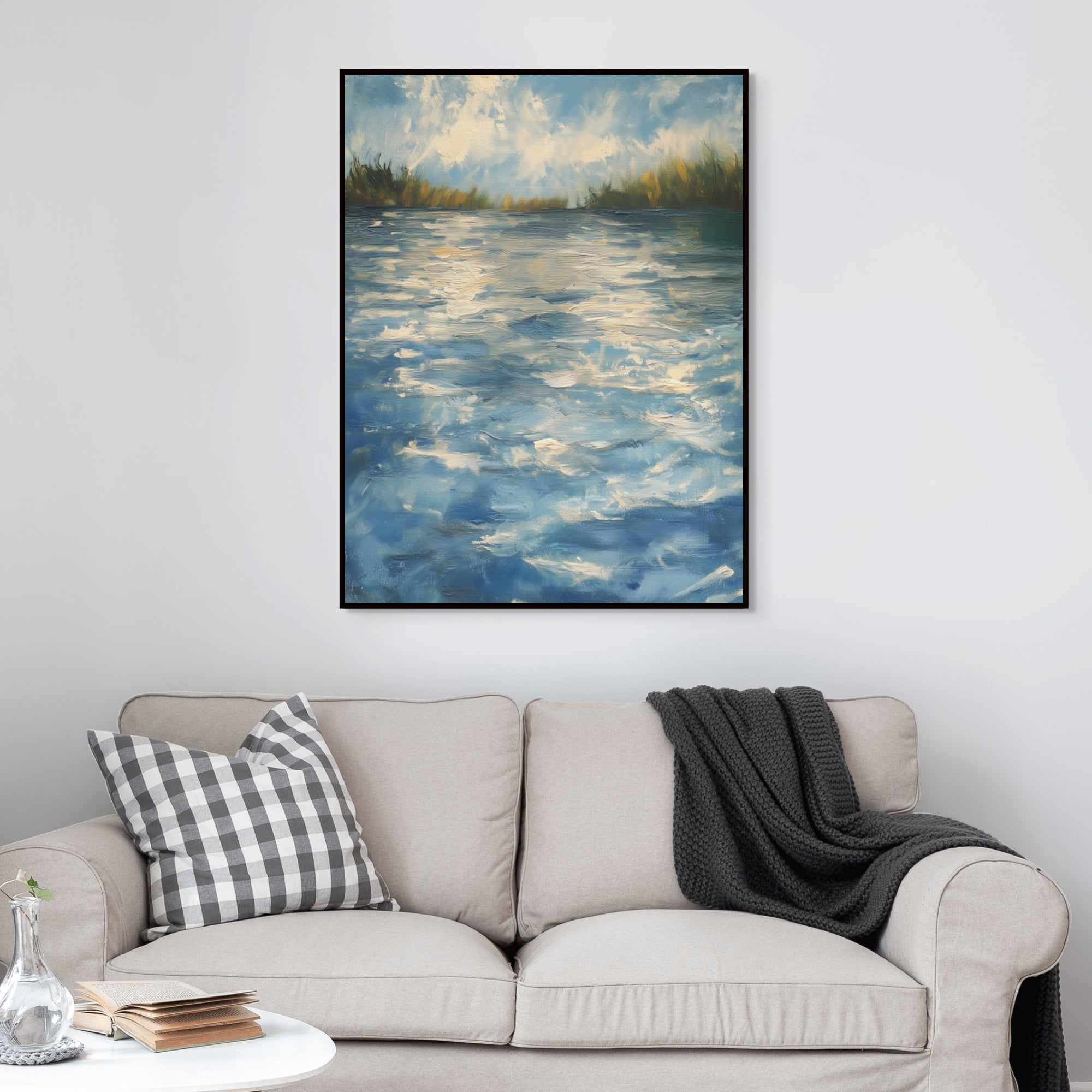 D0380-river-reflections-hand-painted-wall-art-living-room-image-room-f-black