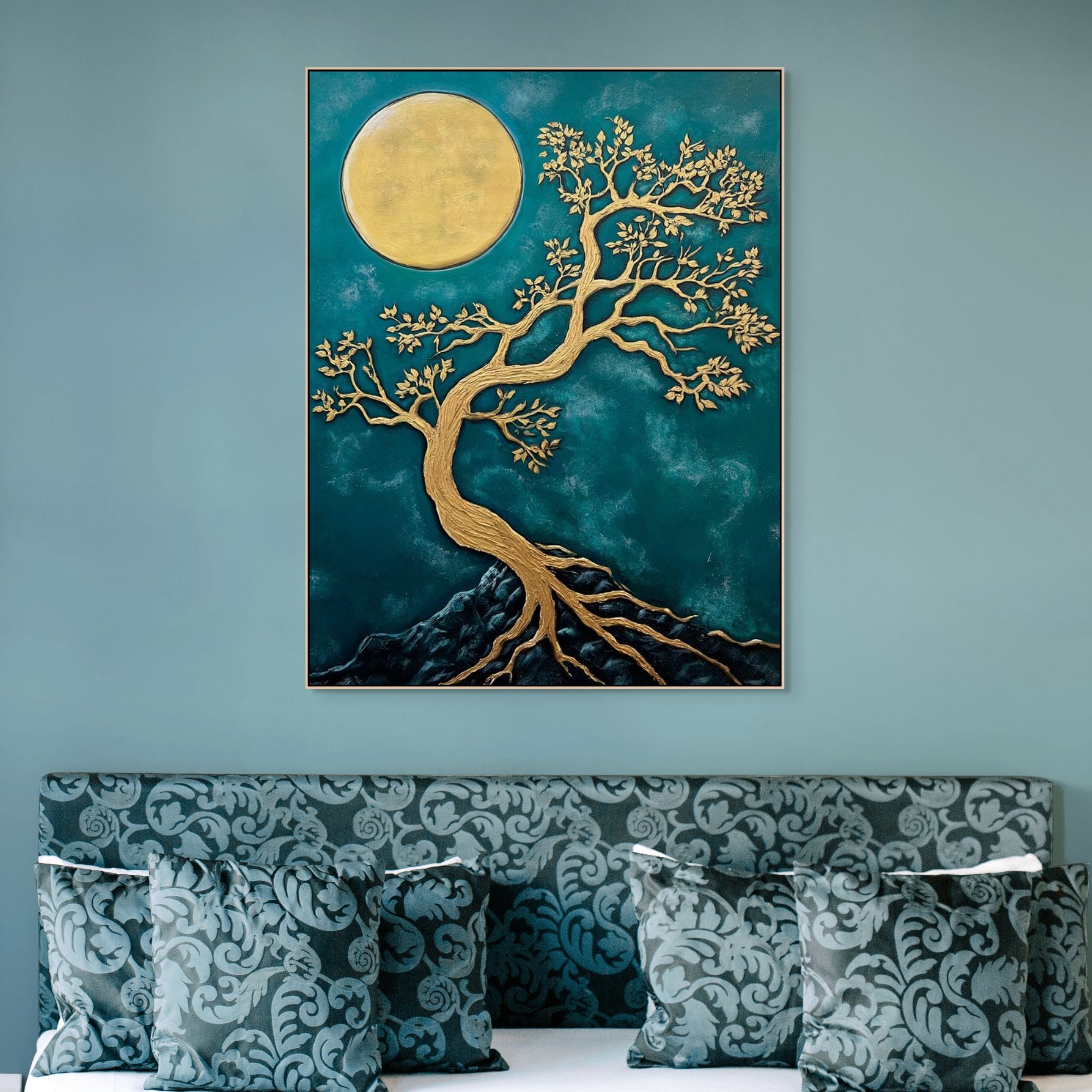 D0382-golden-hour-hand-painted-wall-art-bed-room-image-room-f-natural