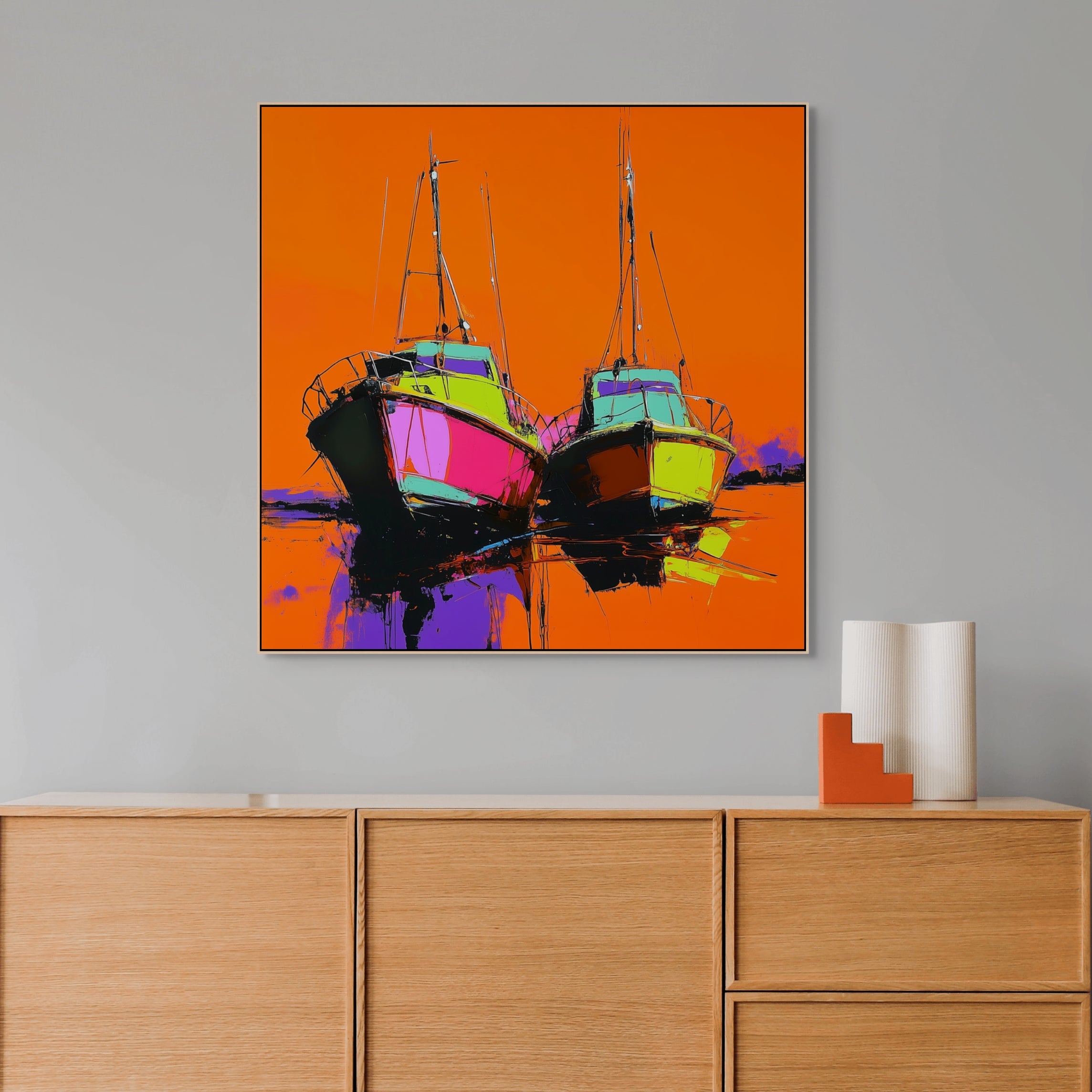 D0387-docked-for-the-night-hand-painted-wall-art-hallway-room-image-room-f-natural