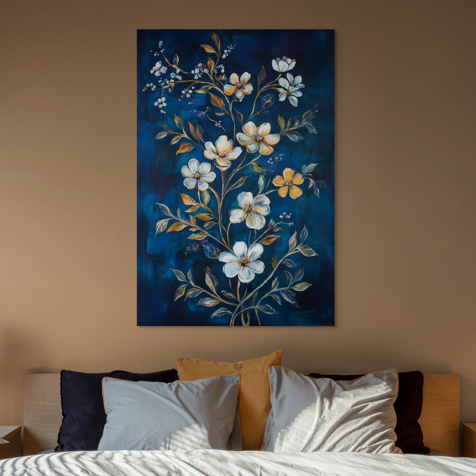 D0388-midnight-blossoms-hand-painted-wall-art-bed-room-image-room-f-wrapped
