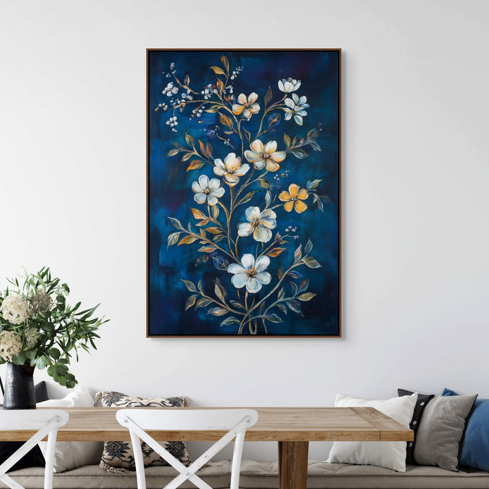 D0388-midnight-blossoms-hand-painted-wall-art-dining-room-image-room-f-walnut