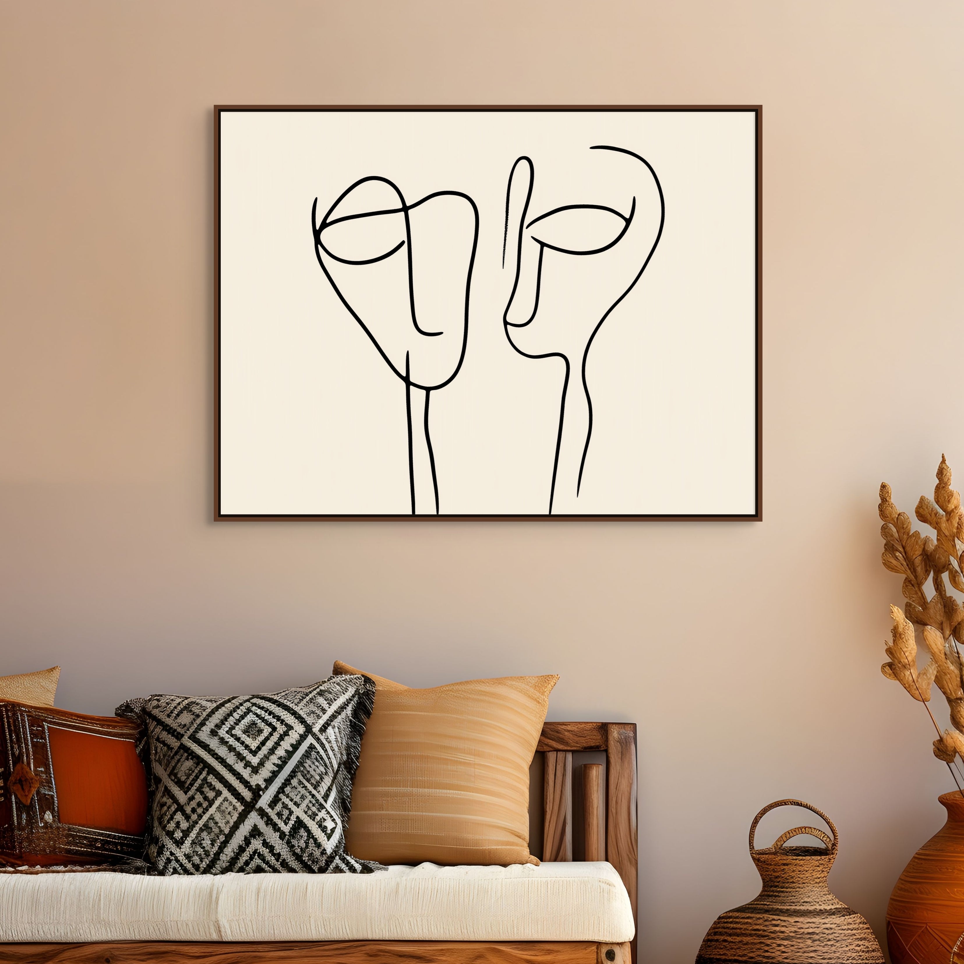 D0393-between-the-lines-hand-painted-wall-art-living-room-image