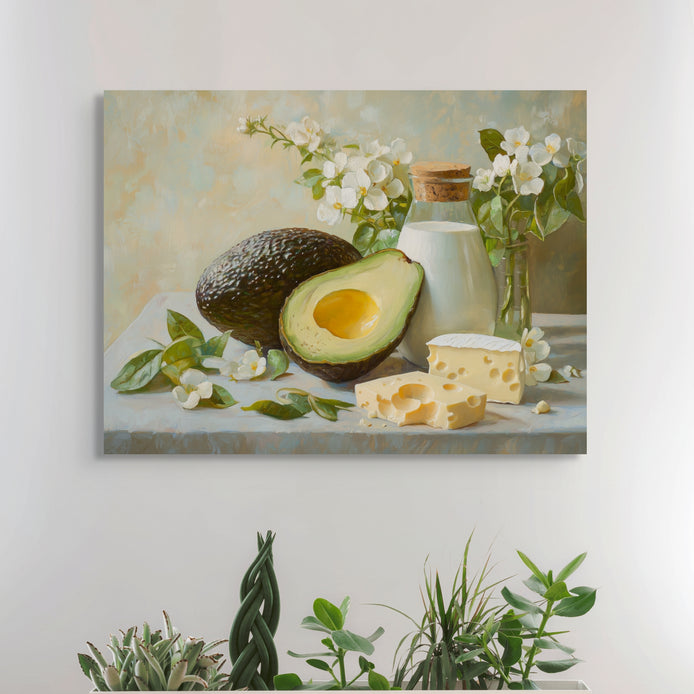 D0395-avocado-morning-hand-painted-wall-art-a-room-image