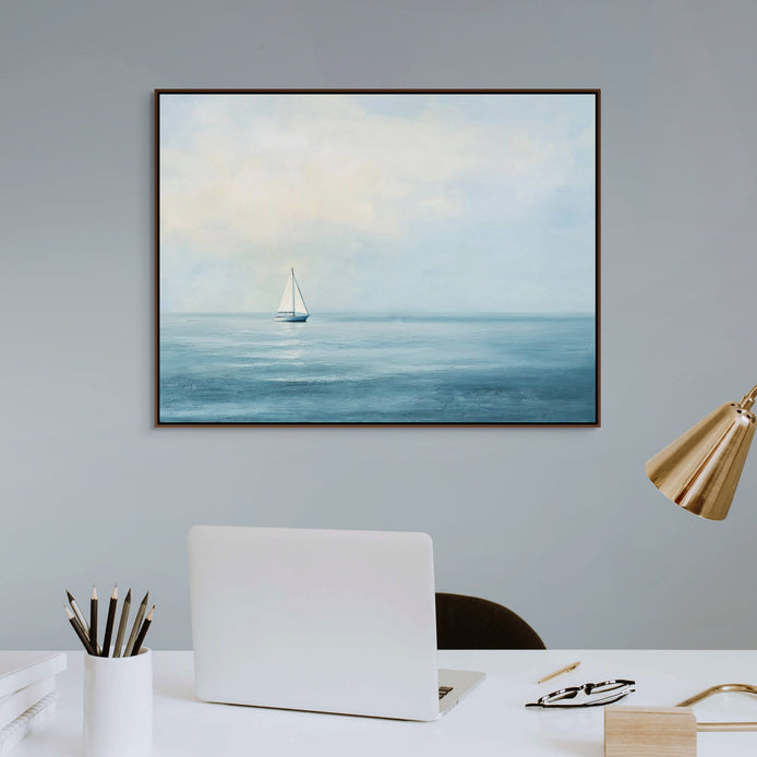 D0396-drifting-blue-hand-painted-wall-art-office-room-image-room-f-walnut