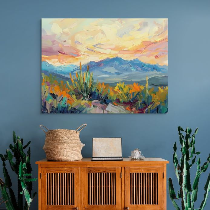 D0399-sunset-wilds-hand-painted-wall-art-hallway-room-image