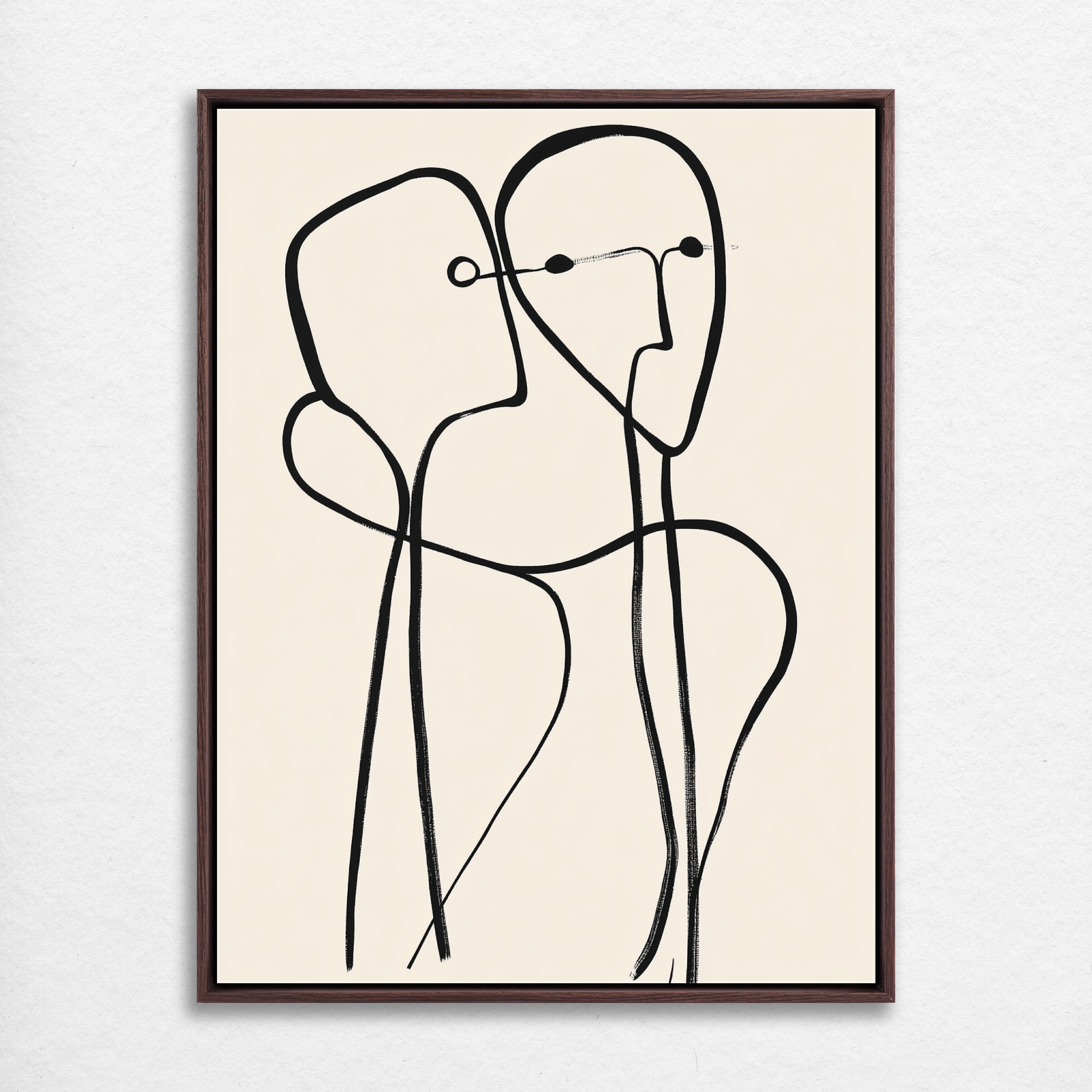 D0400-connected-lines-hand-painted-wall-art_00_3x4-vertical-frame-walnut.psd