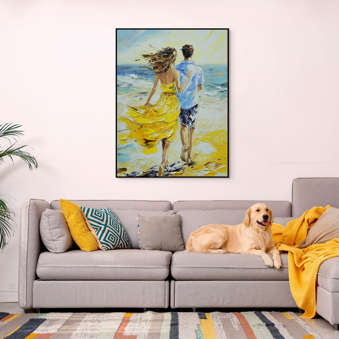 D0401-walking-with-the-wind-hand-painted-wall-art-living-room-image-room-f-black